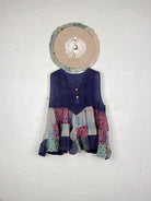 Boho Indian silk top - Love Protect Sustain