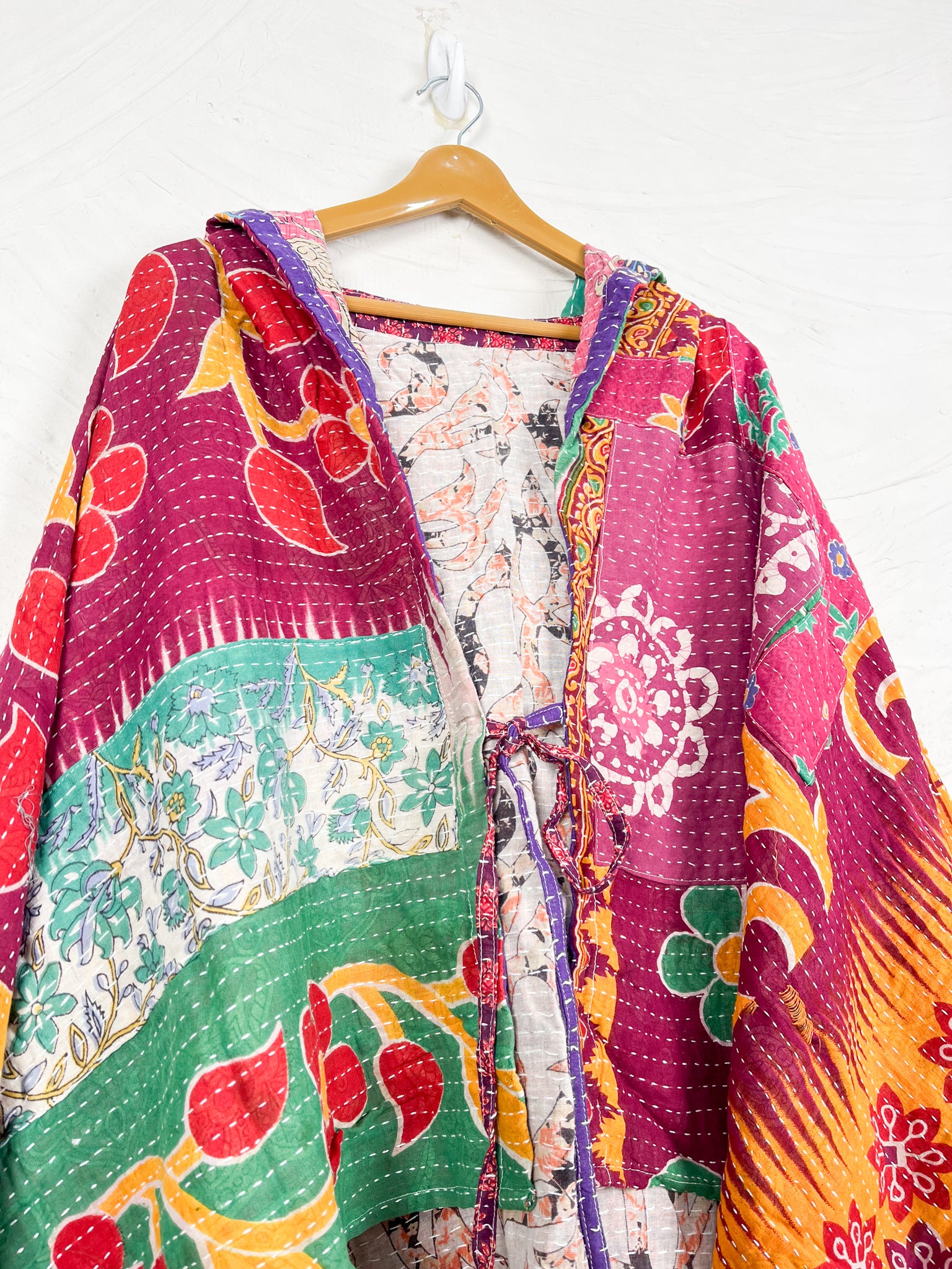 Boho Kantha Poncho - Love Protect Sustain