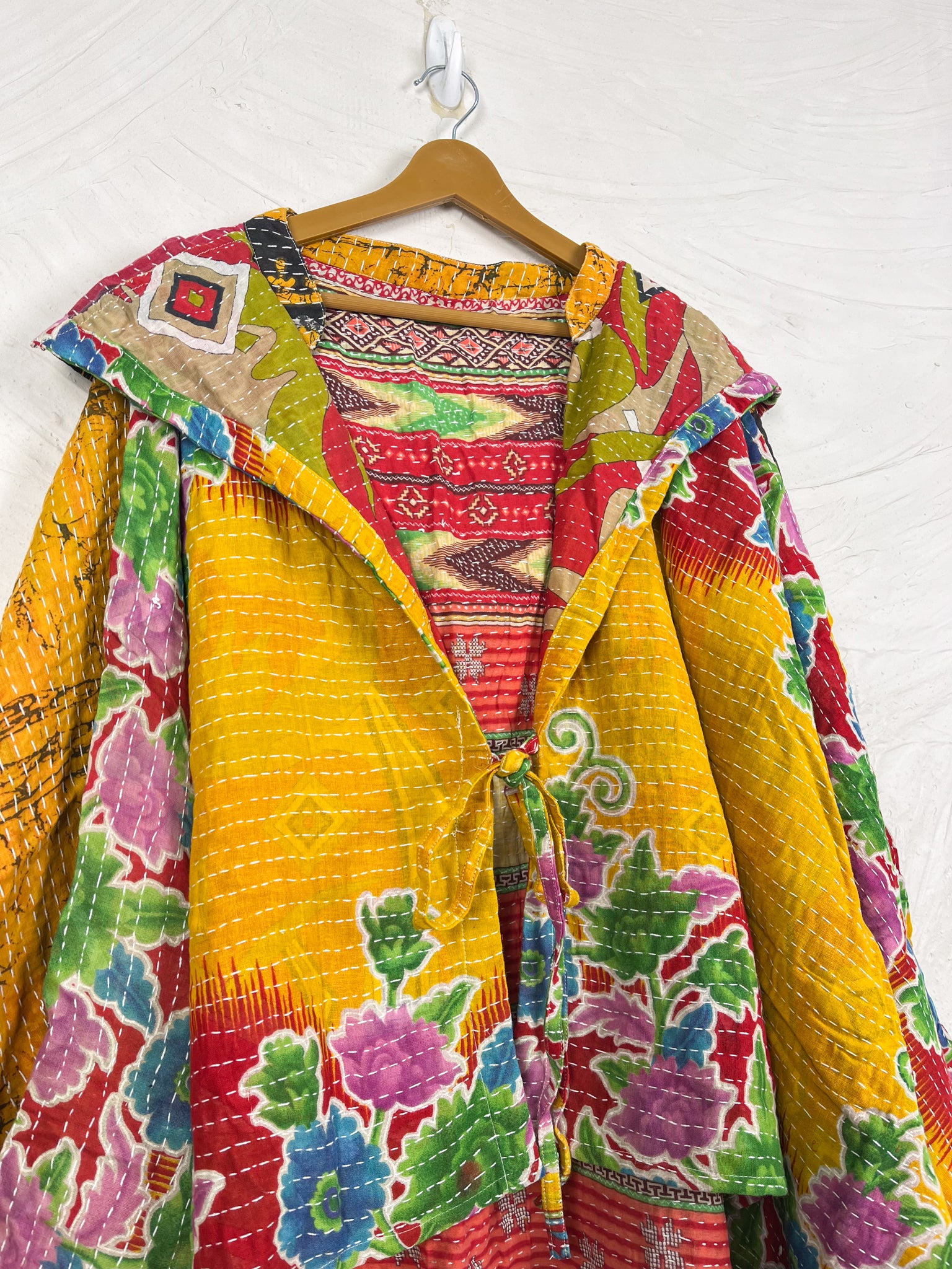 Boho Kantha Poncho - Love Protect Sustain