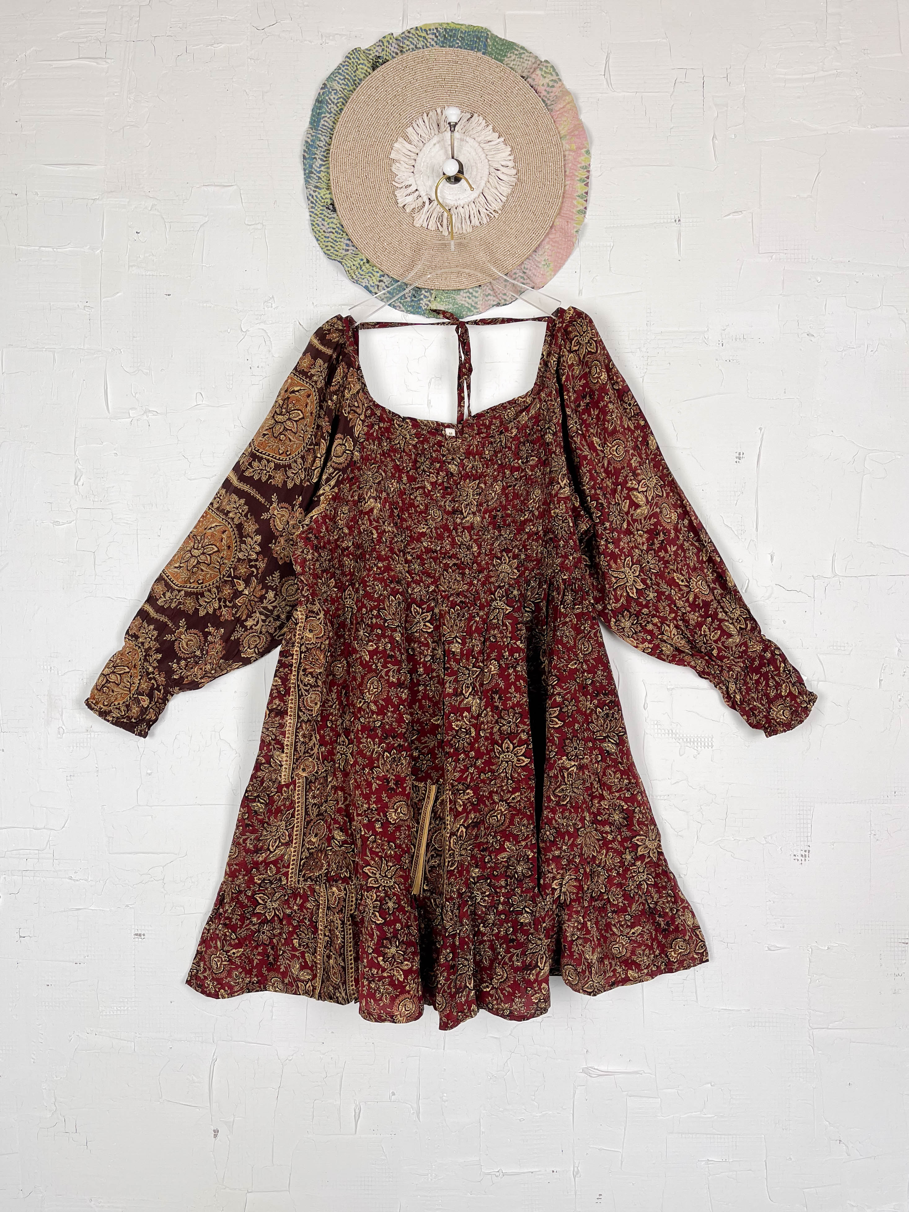 Boho Vintage Dress - Love Protect Sustain