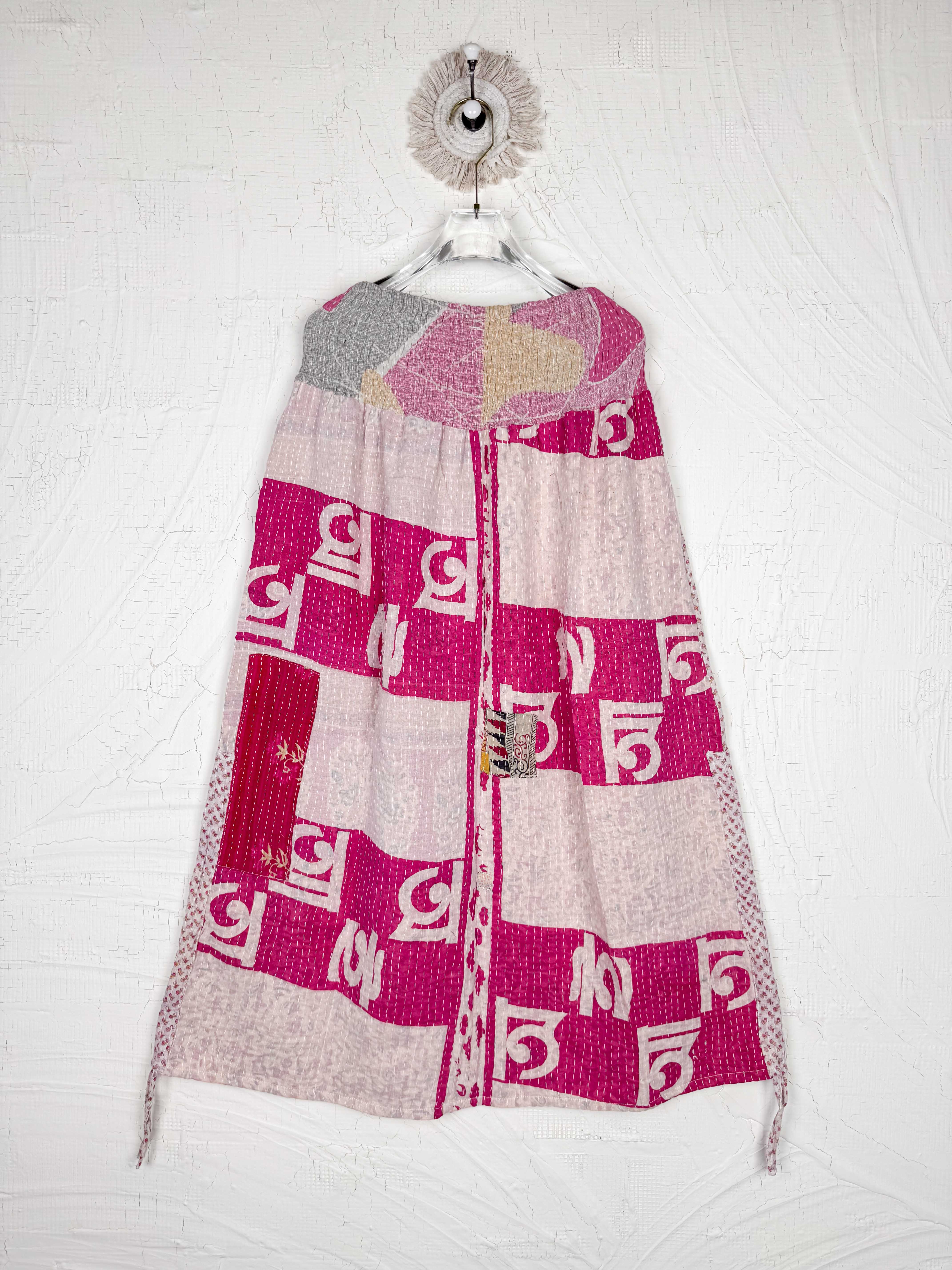 Boho patchwork skirt - Love Protect Sustain