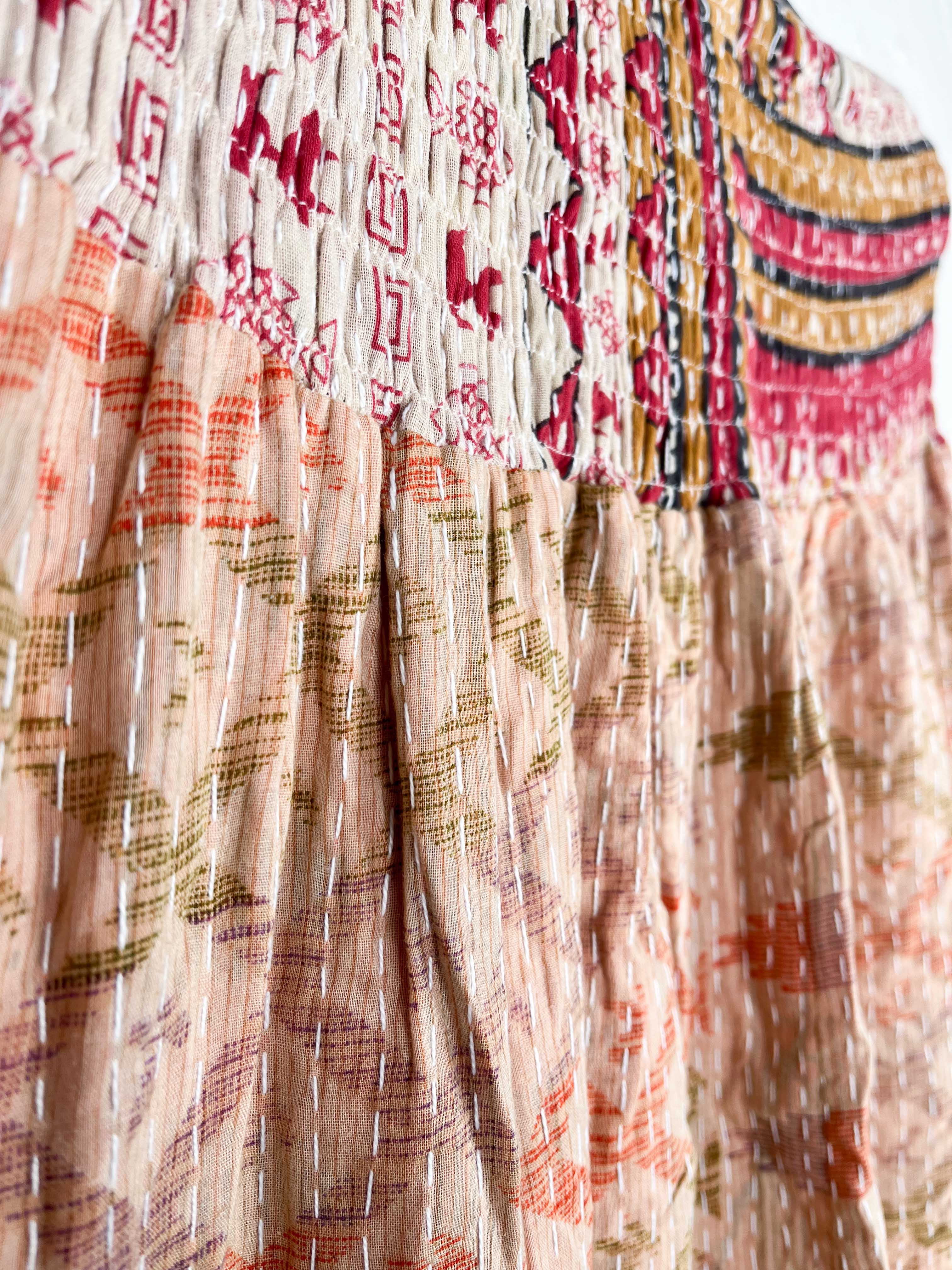 Boho patchwork skirt - Love Protect Sustain