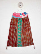 Boho patchwork skirt blue - Love Protect Sustain