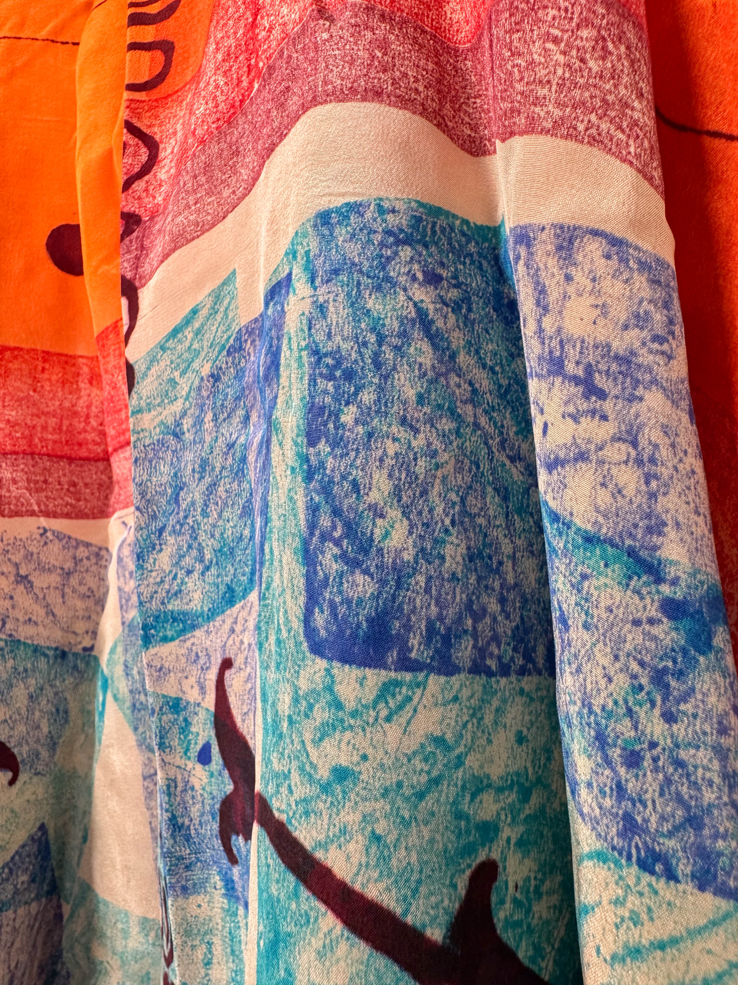 Casual silk dress - Love Protect Sustain