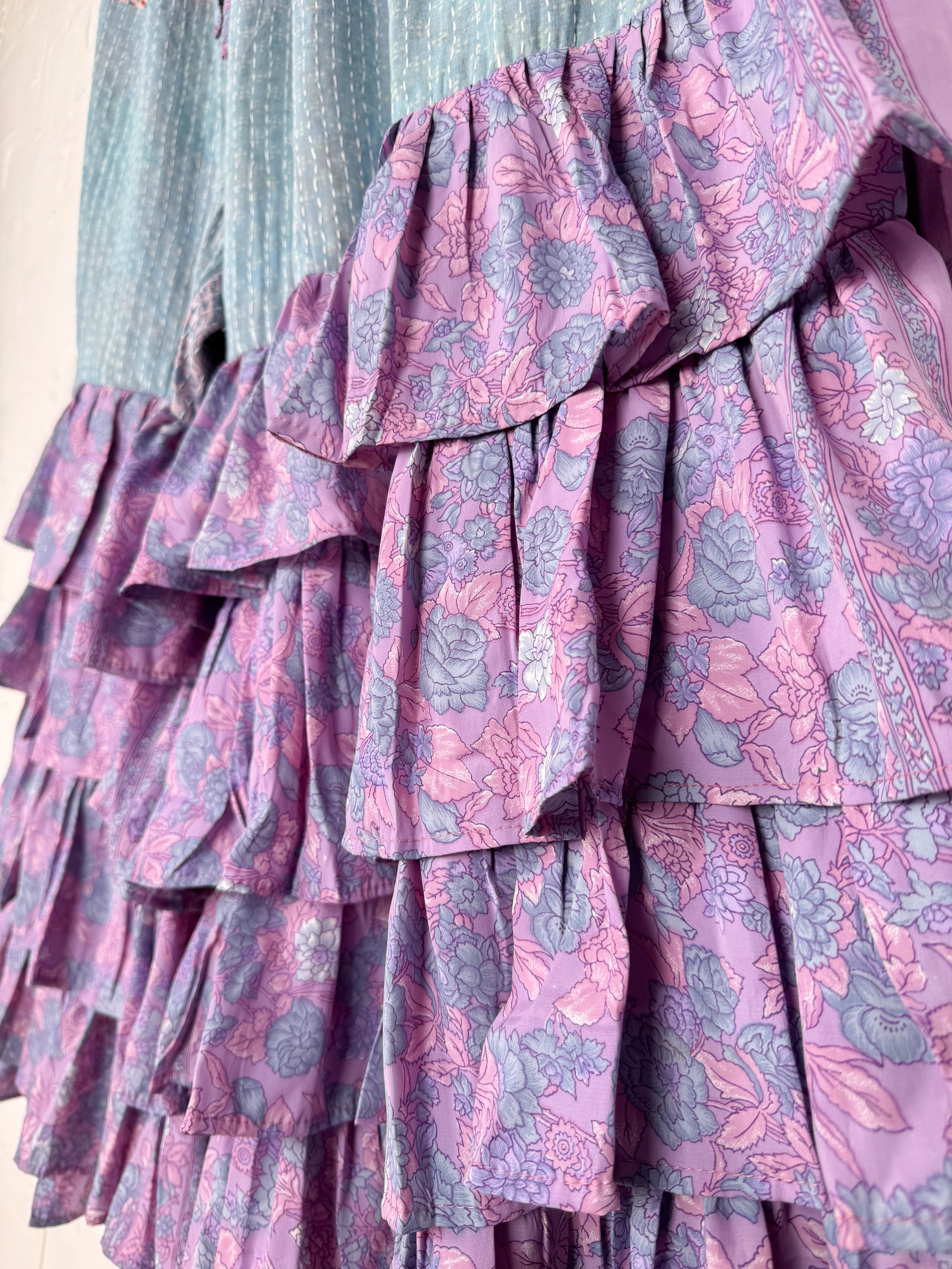 Casual silk frill pants outfit - Love Protect Sustain