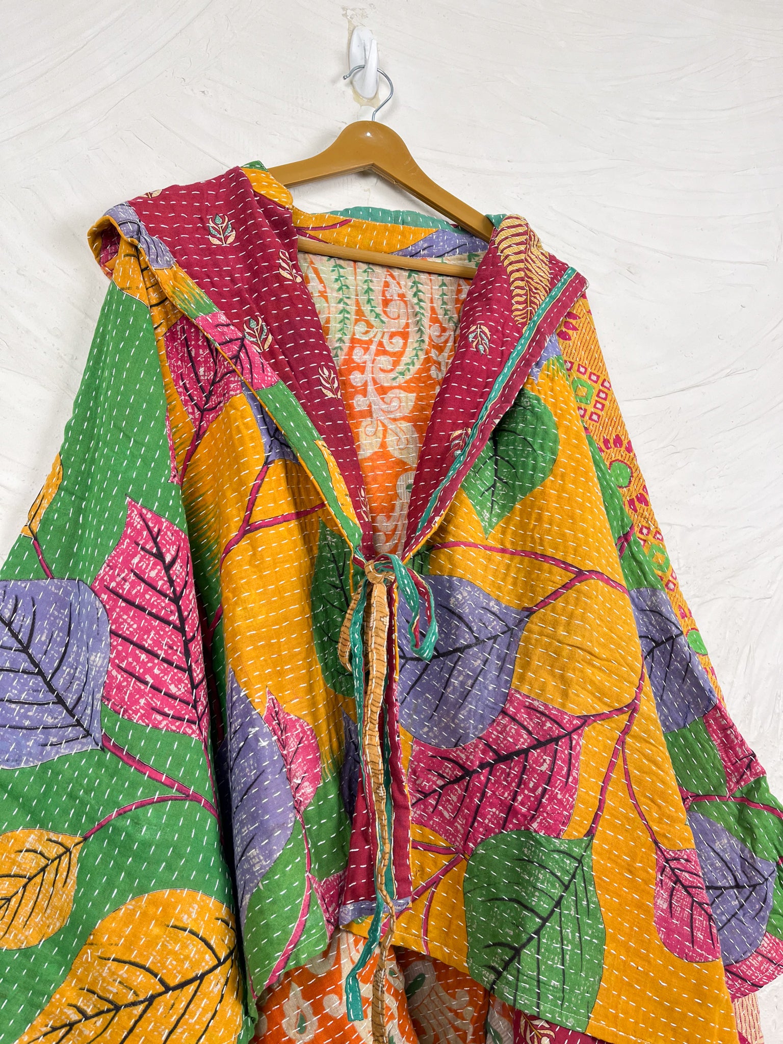 Colorful Kantha Jacket - Love Protect Sustain