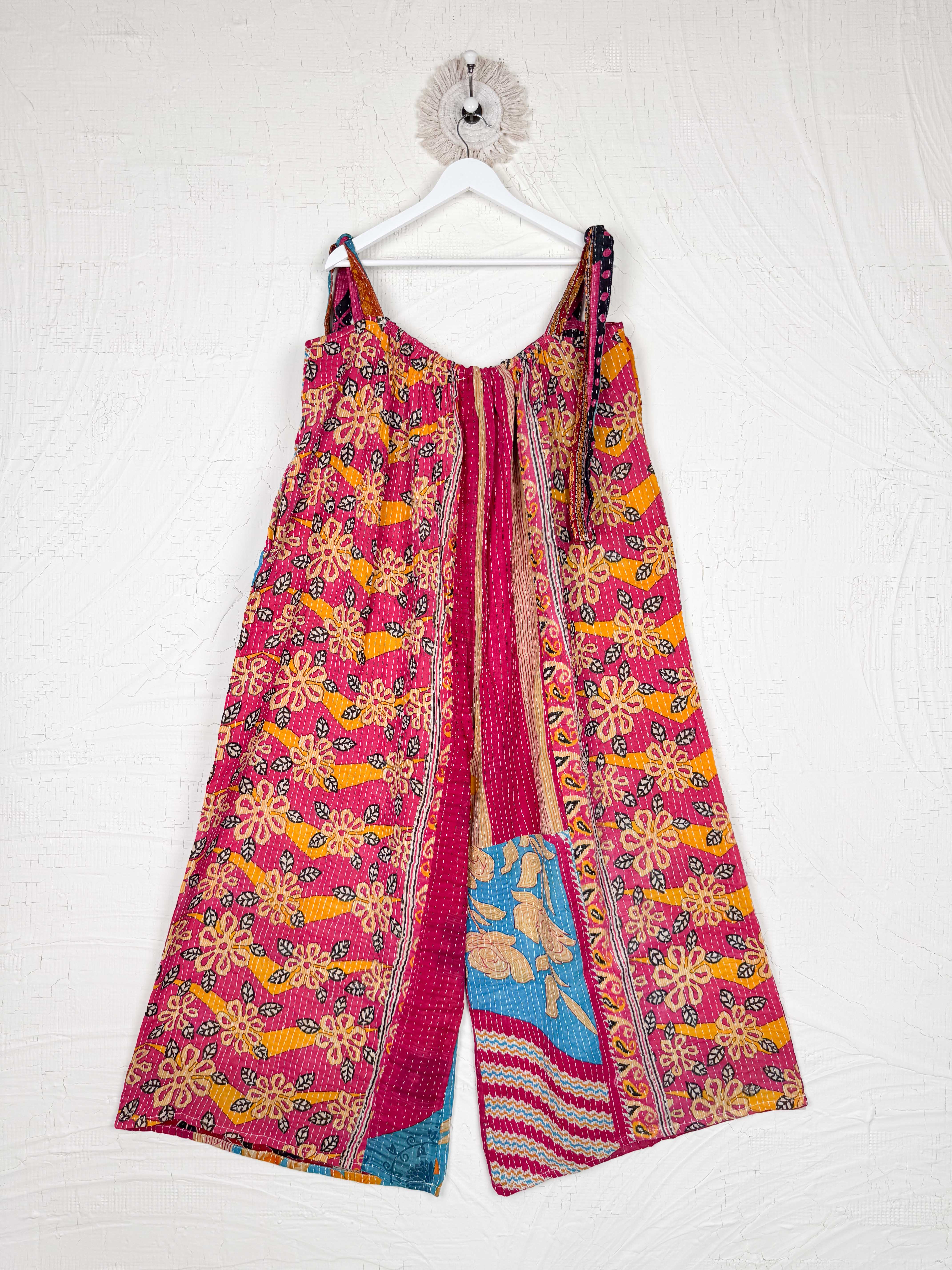 Cotton Kantha jumpsuit - Love Protect Sustain