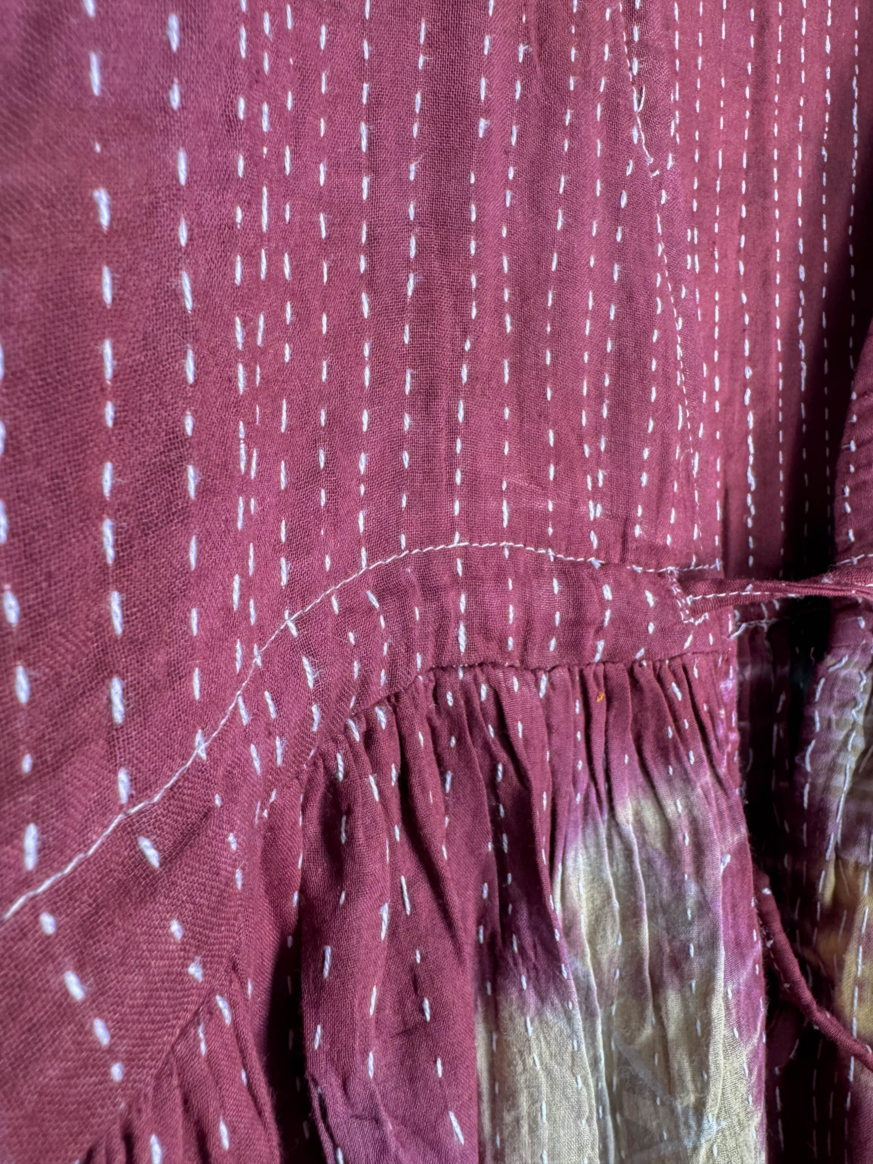 Cotton tie dye jumpsuit - Love Protect Sustain