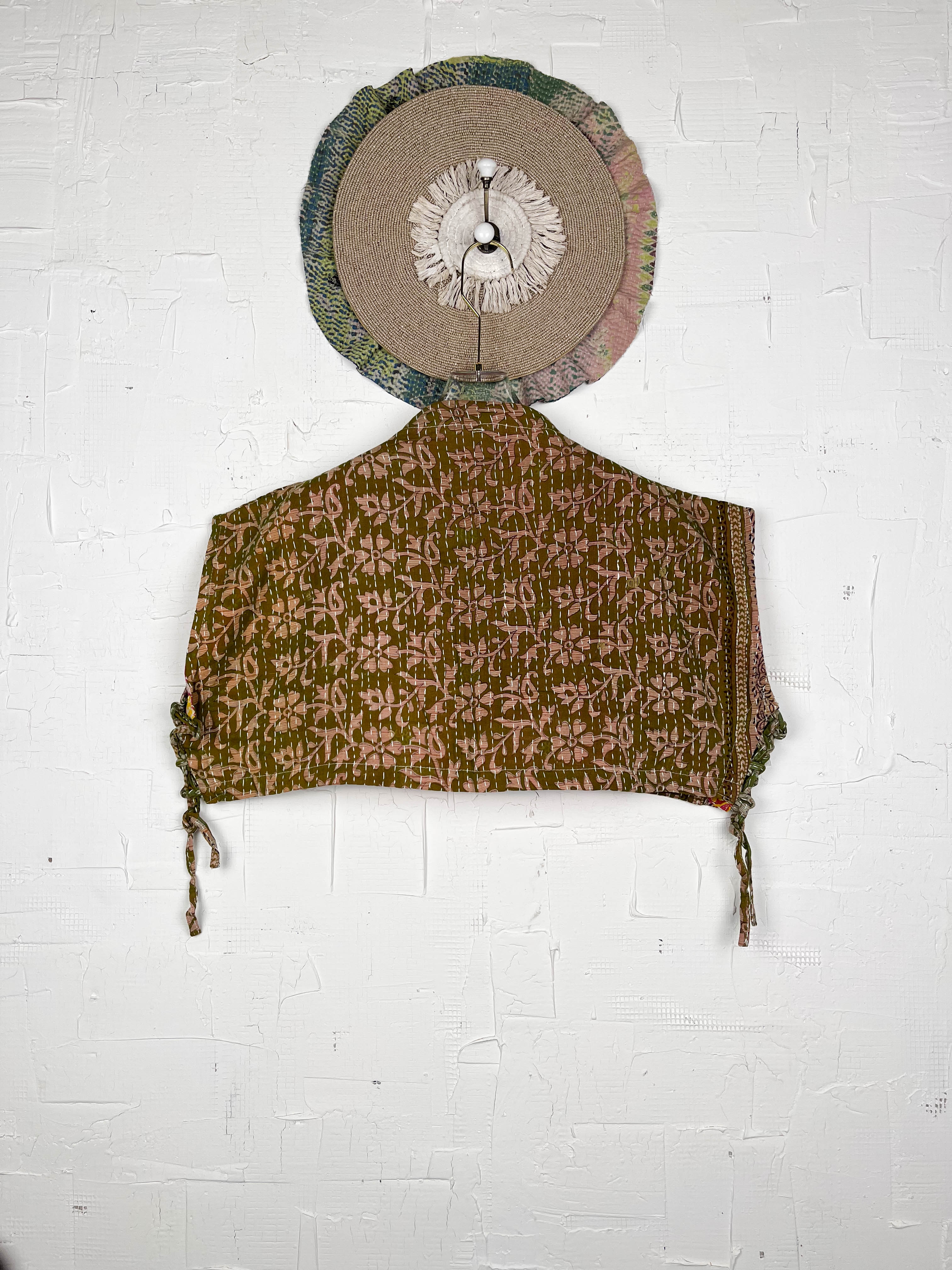 Crop kantha top - Love Protect Sustain