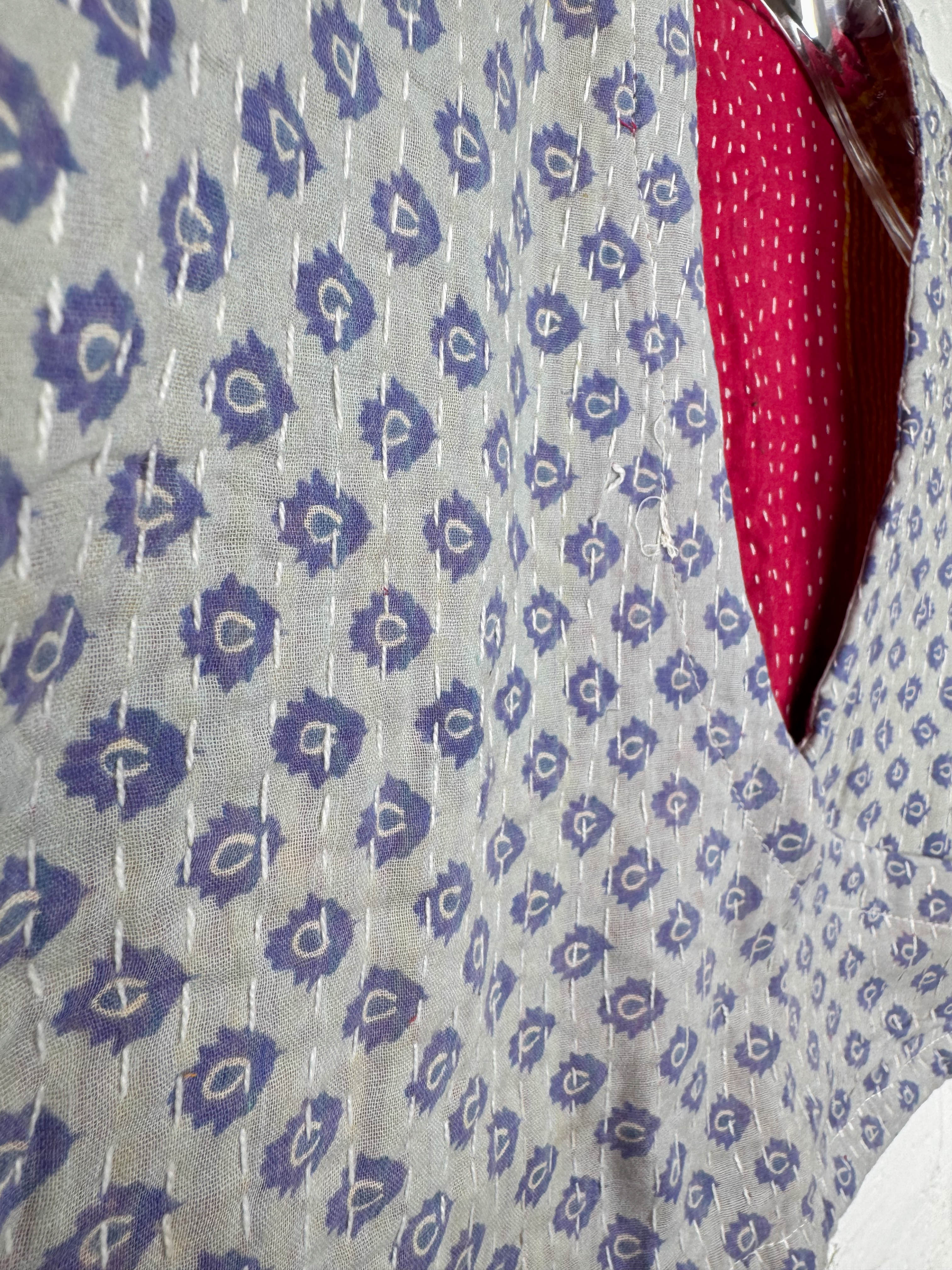 Cropped Kantha Top - Love Protect Sustain