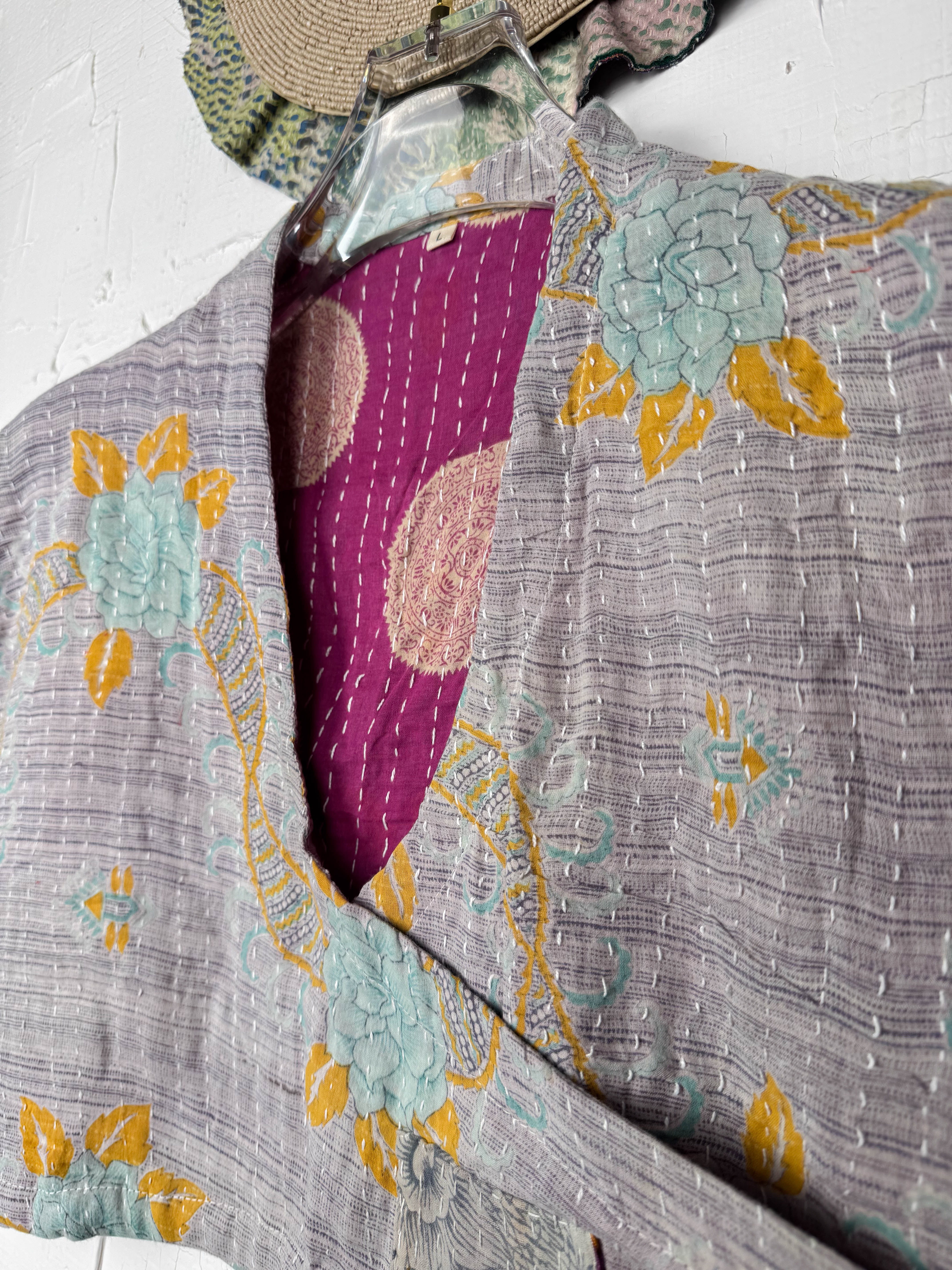 Cropped Kantha top - Love Protect Sustain