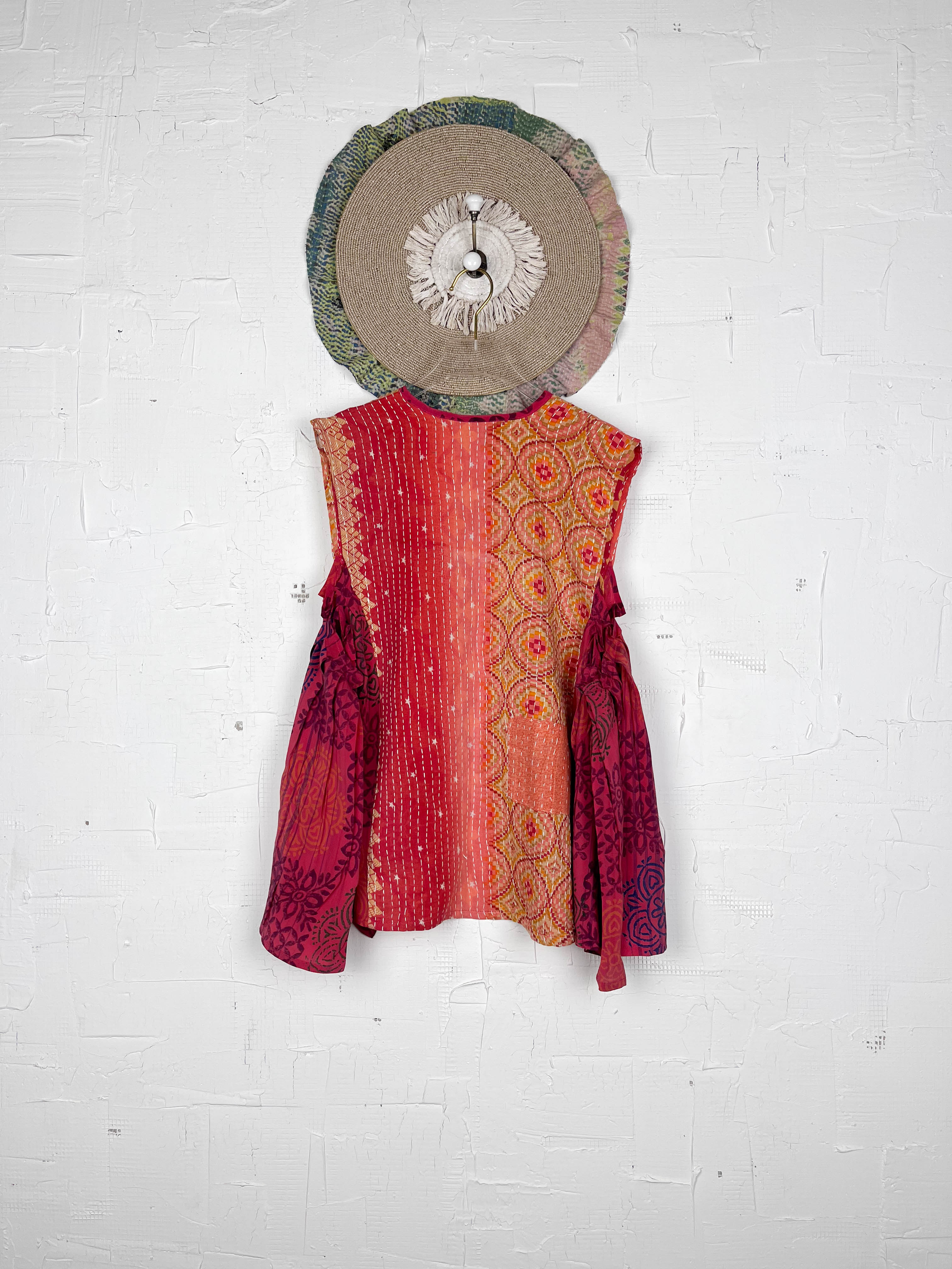 Cropped silk vest - Love Protect Sustain