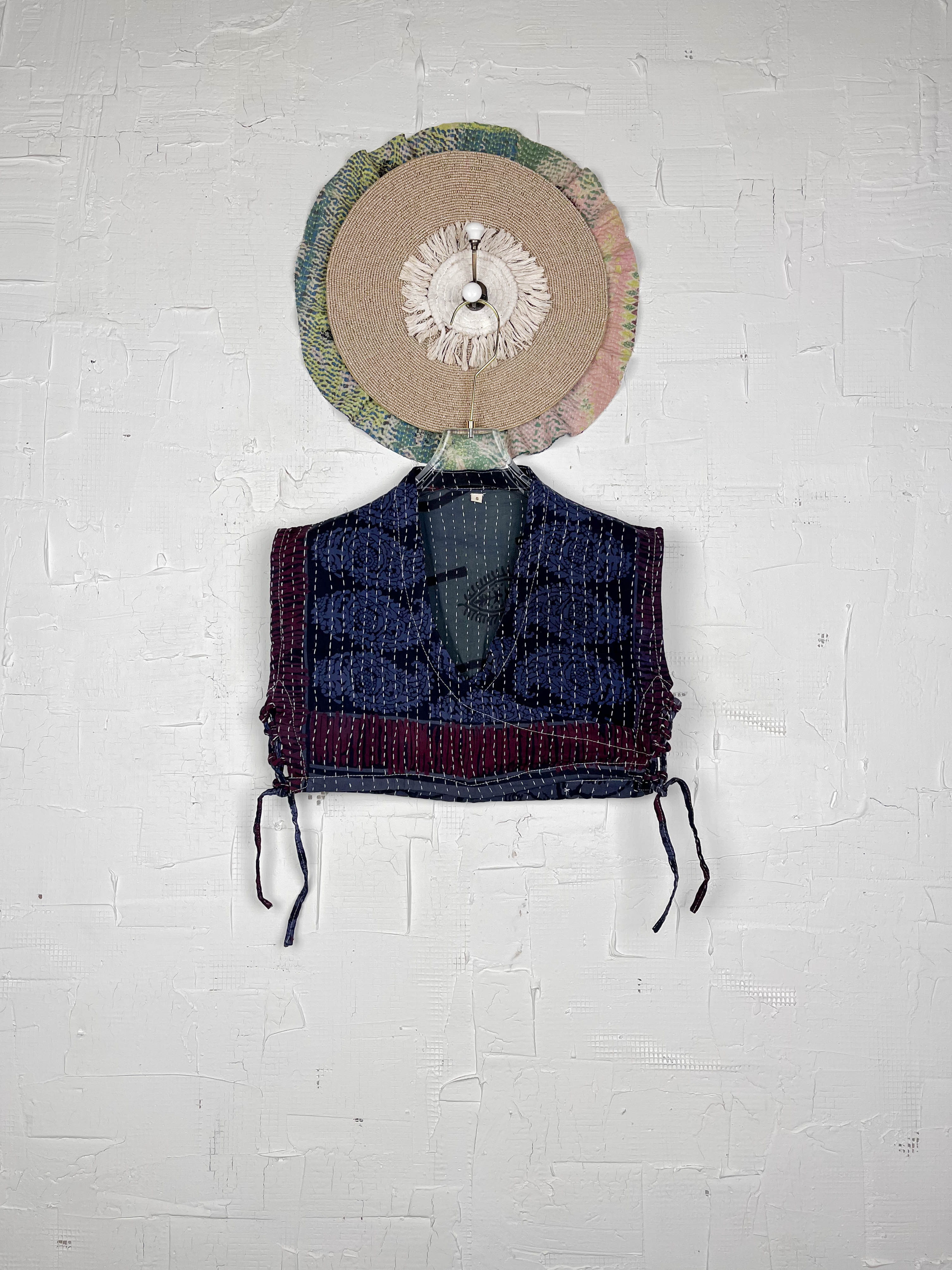 Dark Kantha Top - Love Protect Sustain