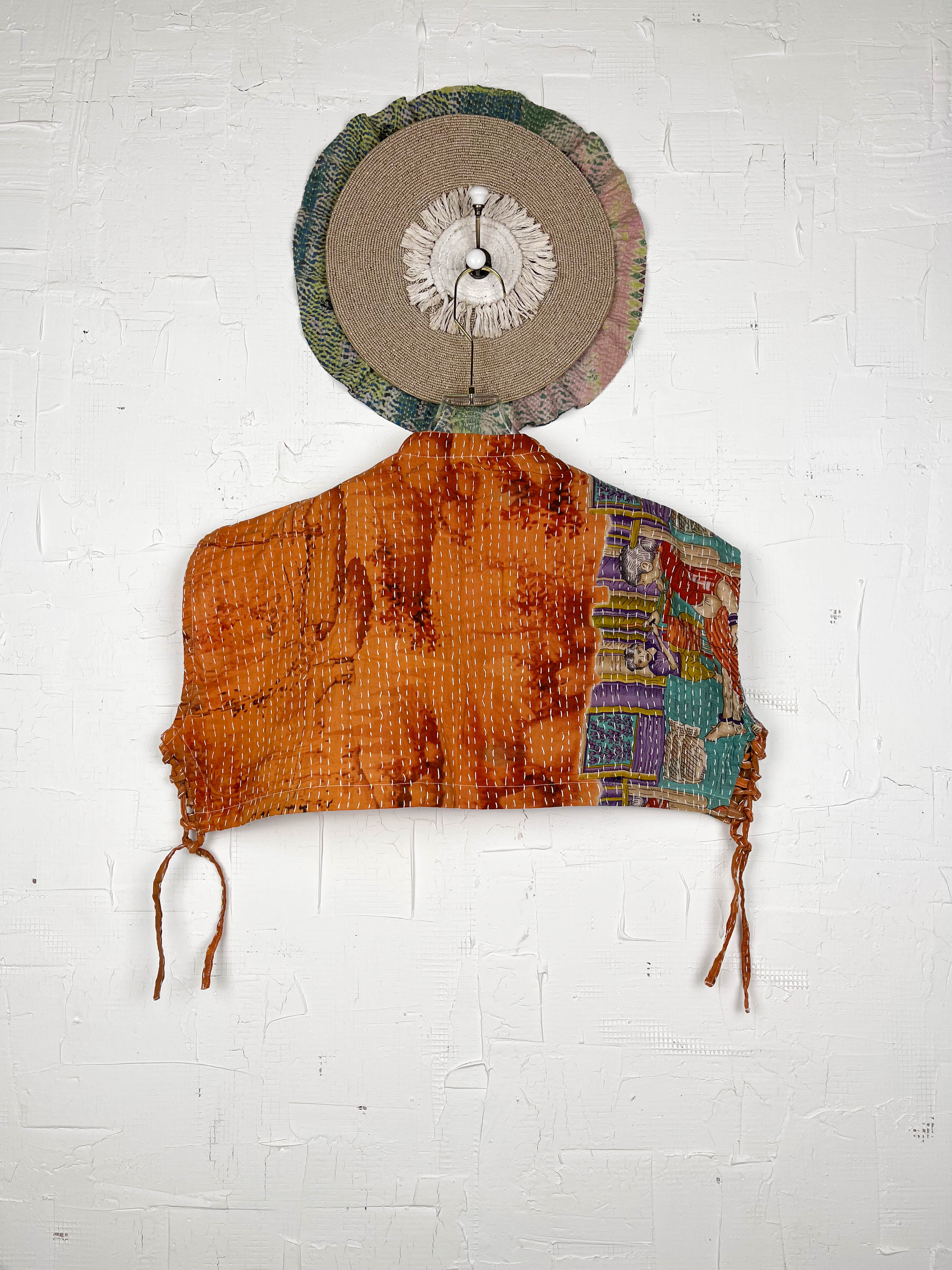 Embroidered crop top - Love Protect Sustain