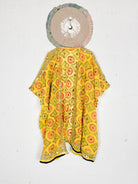 Embroidered sheer robe - Love Protect Sustain