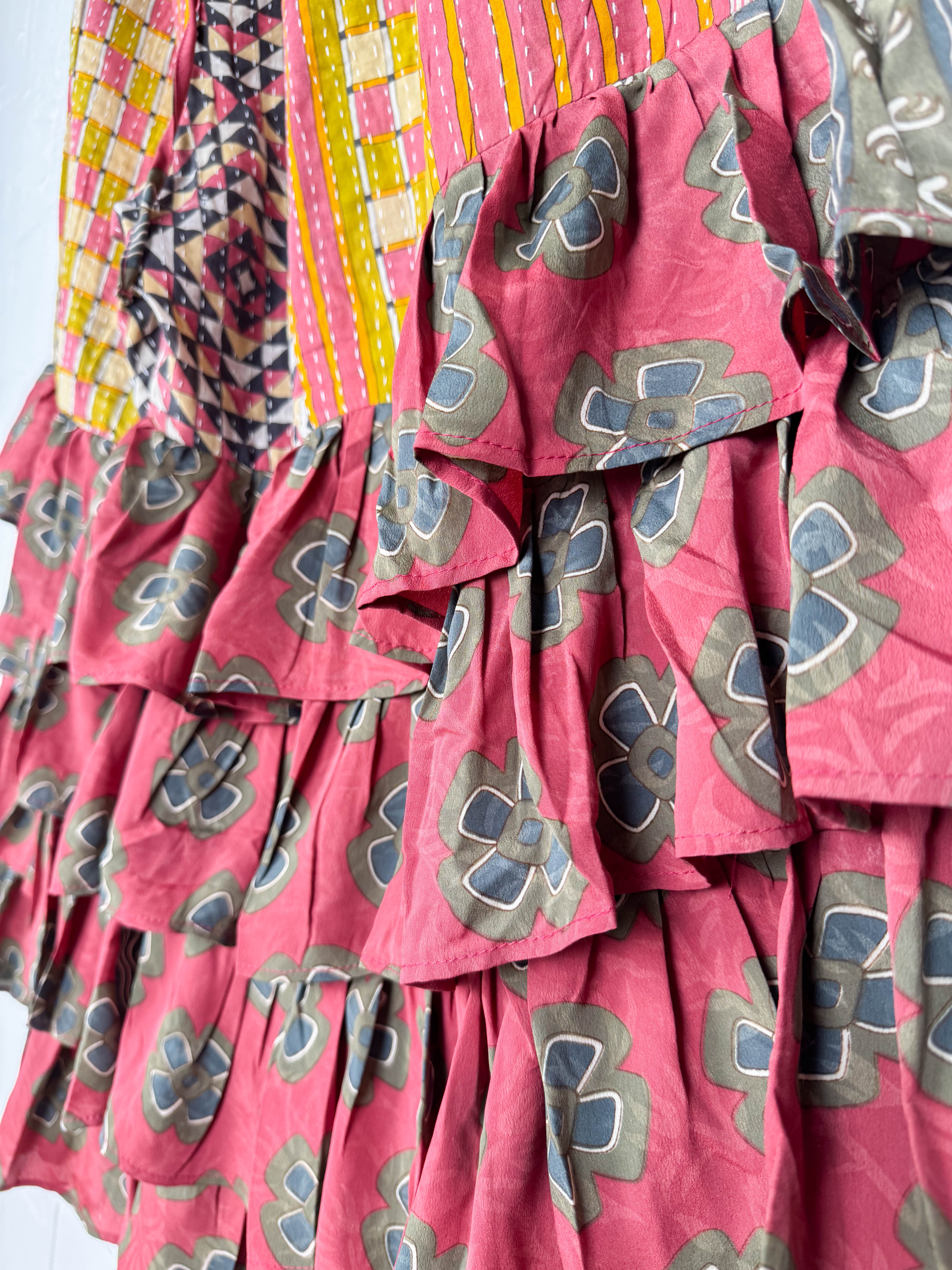 Everyday kantha frill pants - Love Protect Sustain