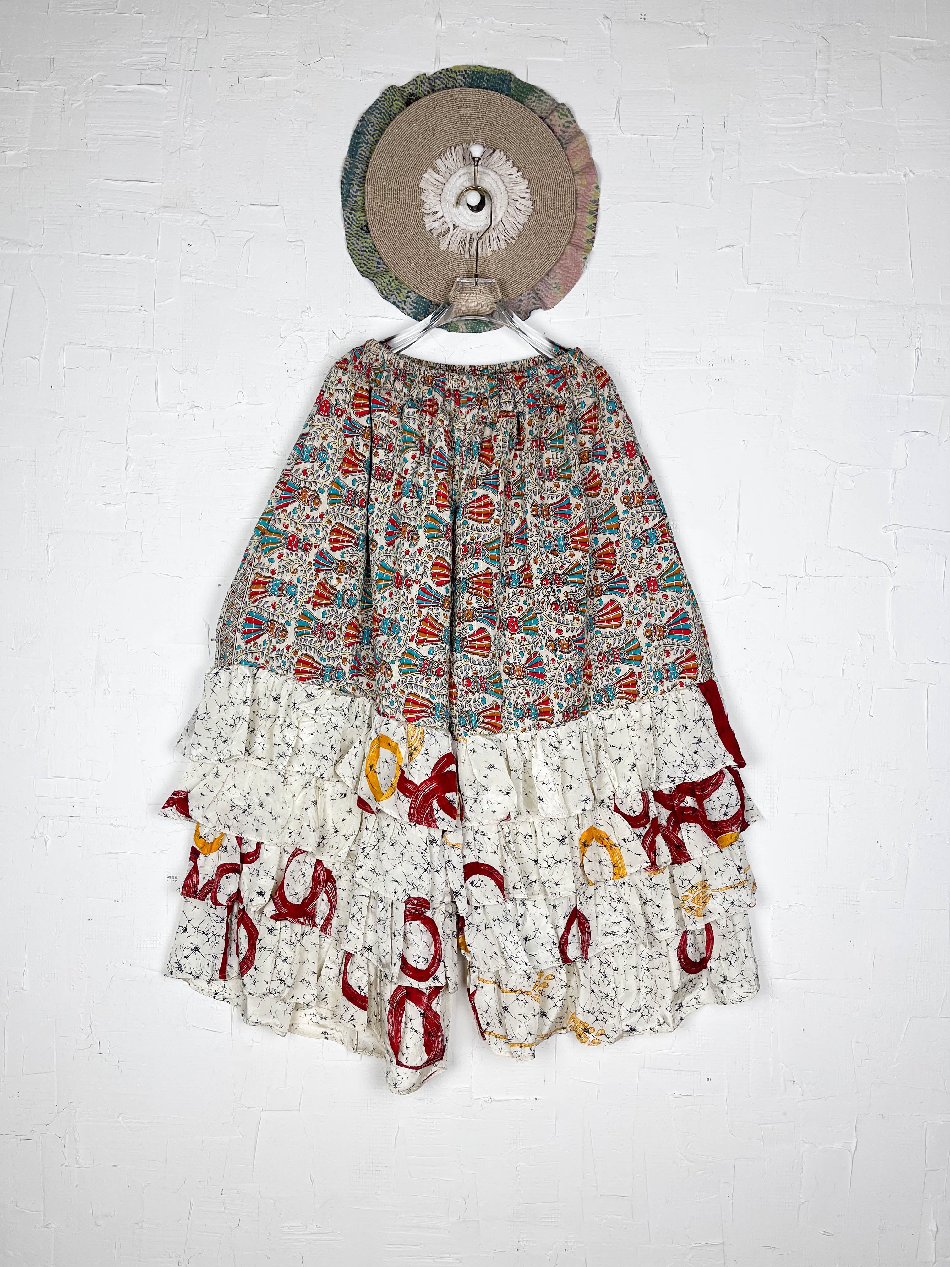 Floral Boho Kantha Pants - Love Protect Sustain