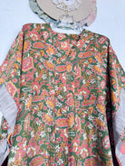 Floral Cotton Kaftan - Love Protect Sustain