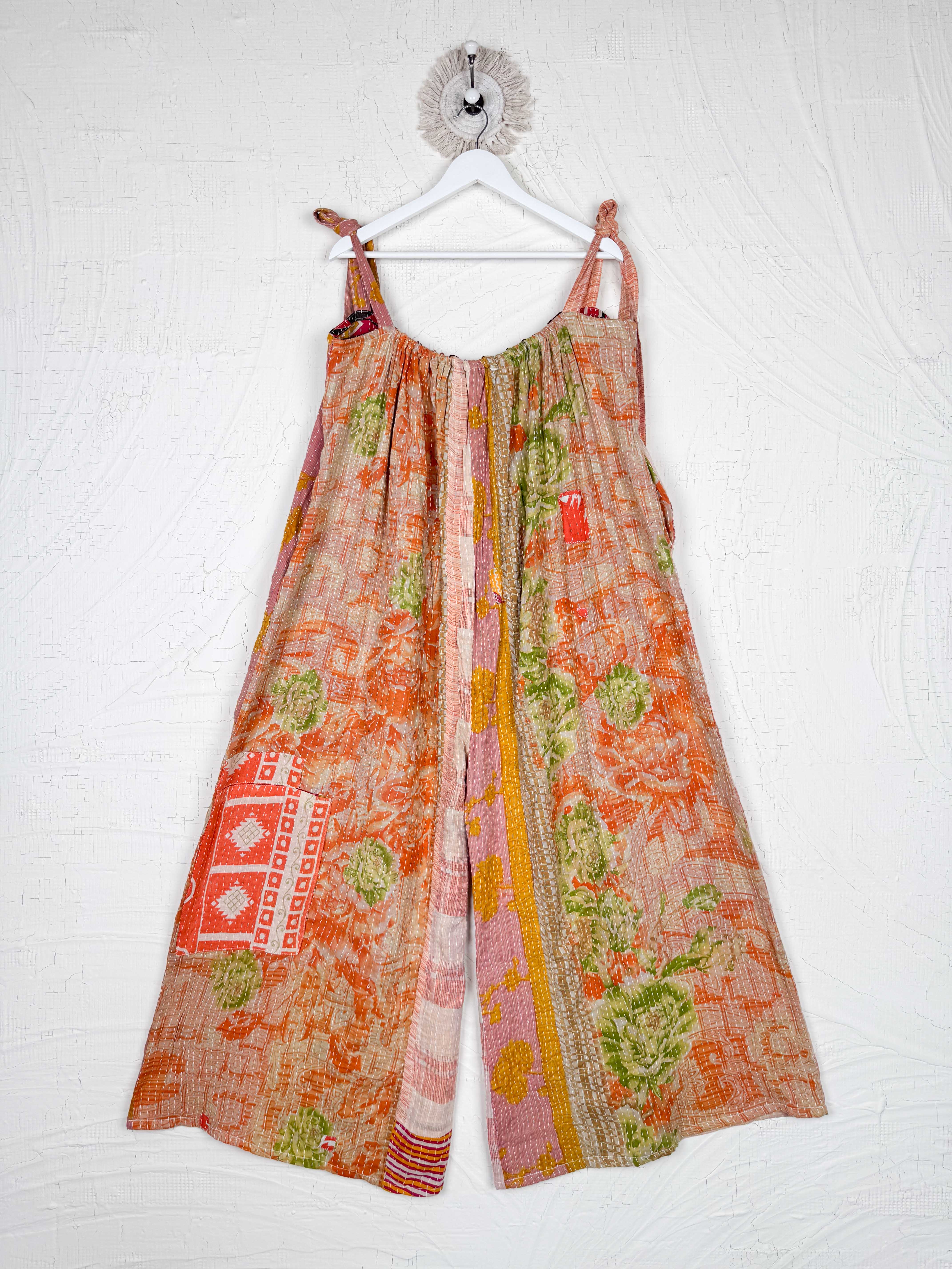 Floral print flowy jumpsuit - Love Protect Sustain