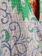Green Kantha Dress- Love Protect Sustain