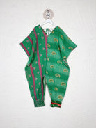 Green Kantha Jumper - Love Protect Sustain