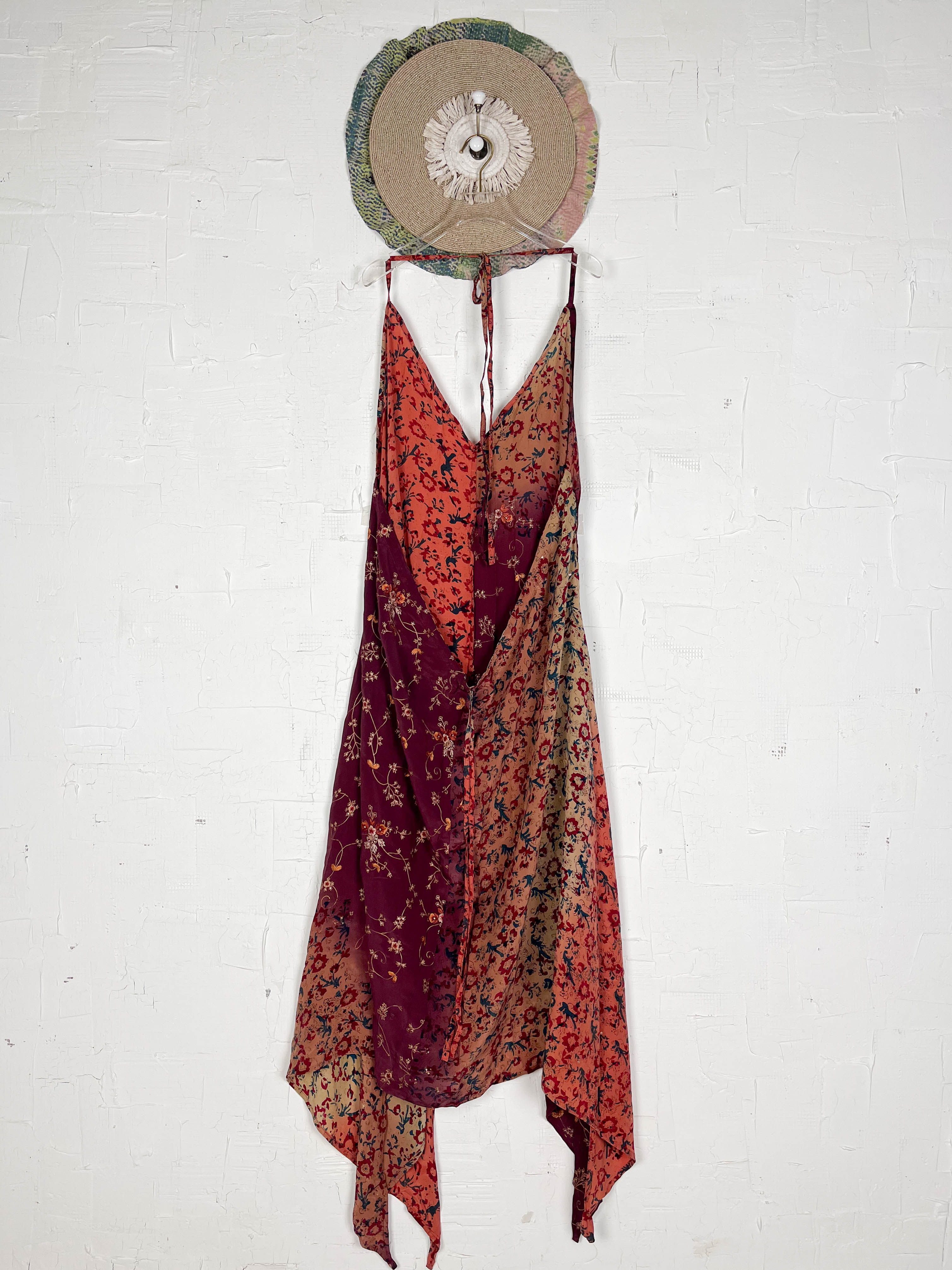 Halter neck maxi dress silk - Love Protect Sustain