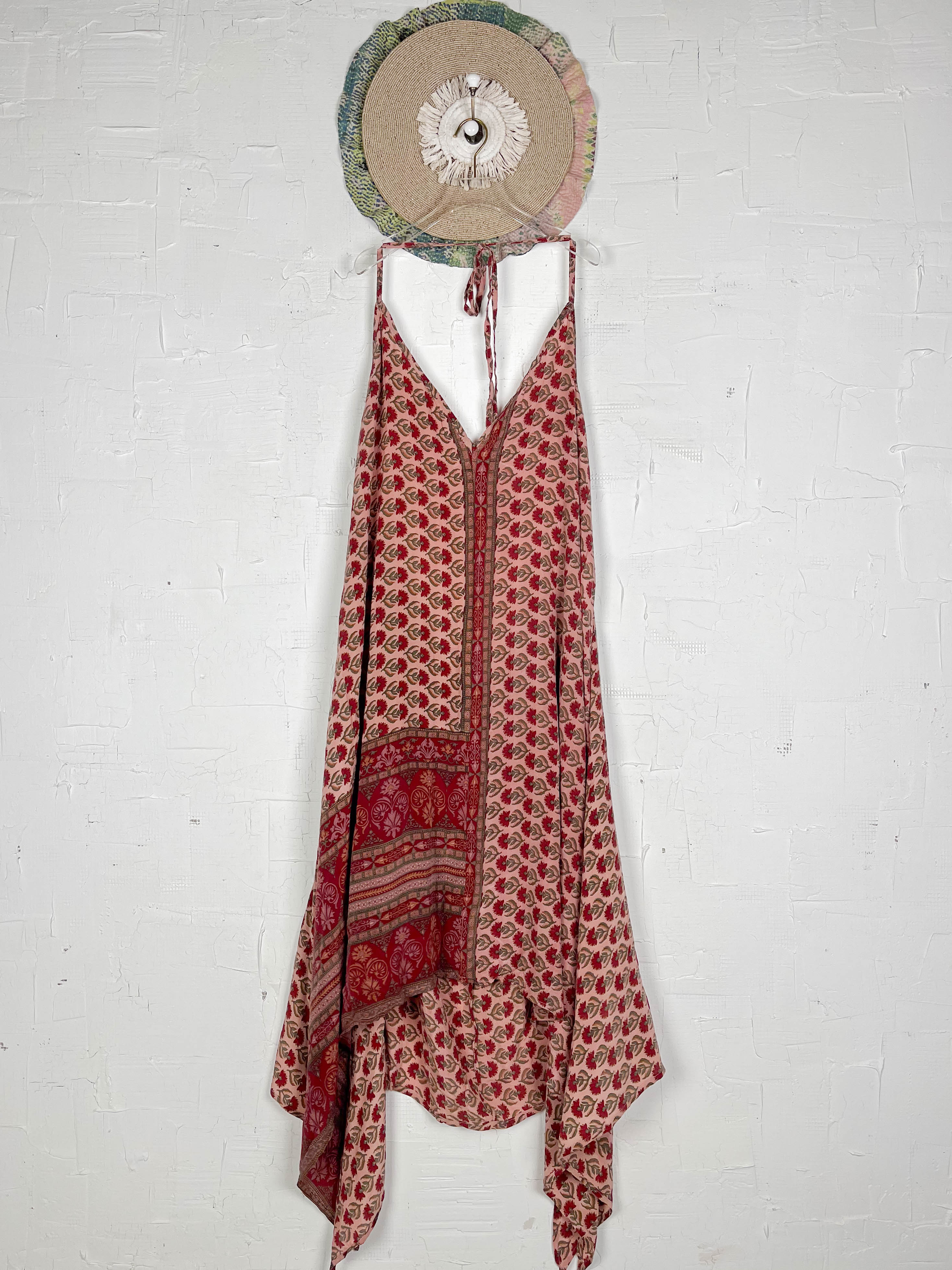 Halter neck maxi dress silk - Love Protect Sustain