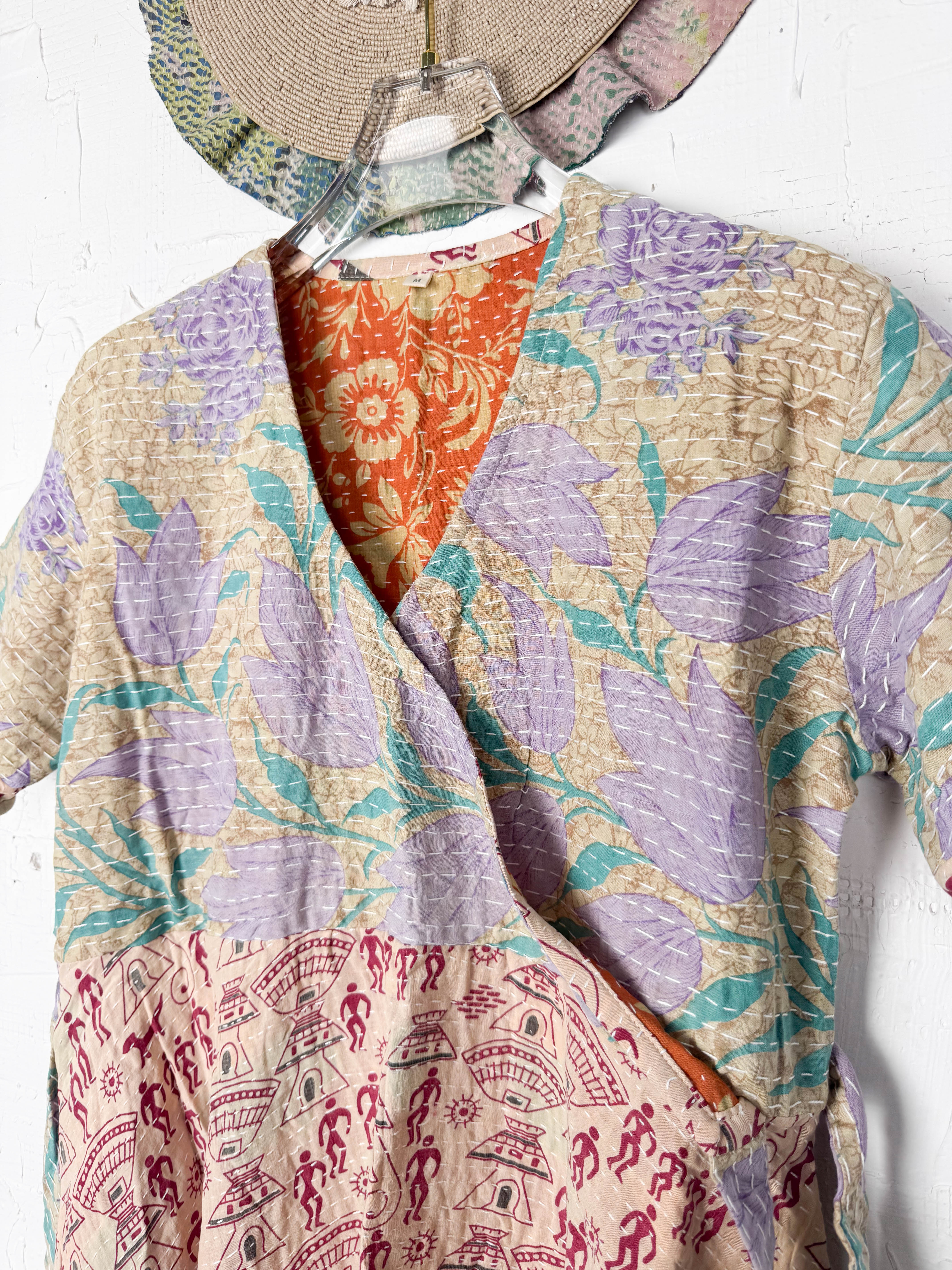 Hand-stitched Kantha dress - Love Protect Sustain