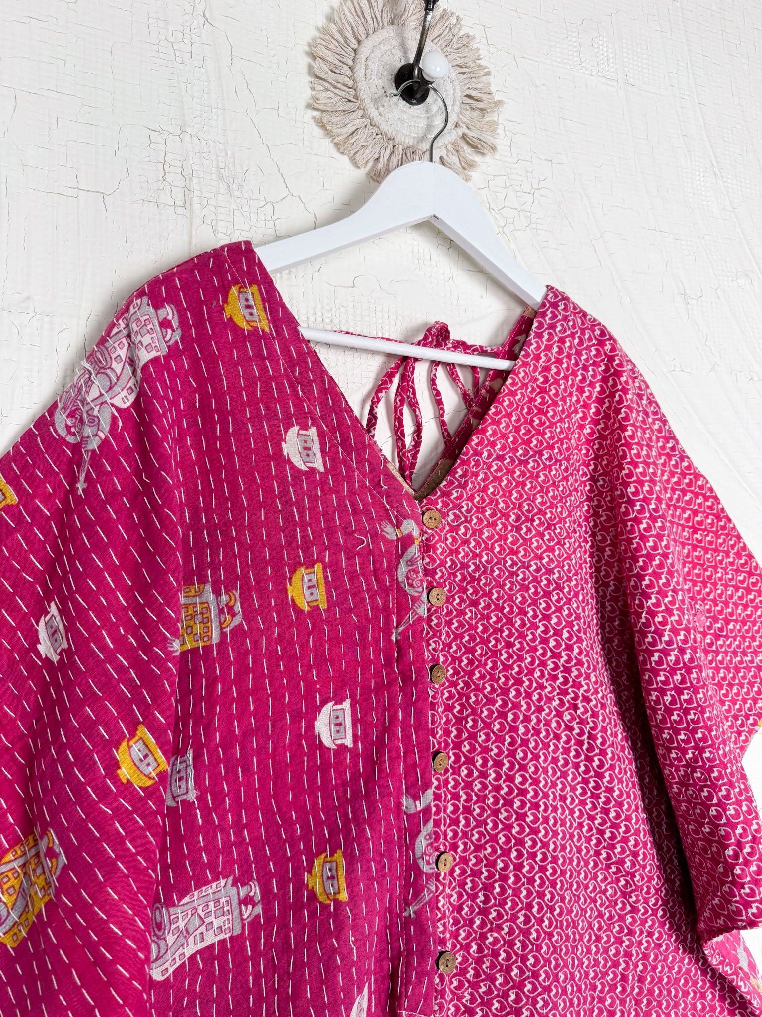 Handmade Kantha jumpsuit - Love Protect Sustain