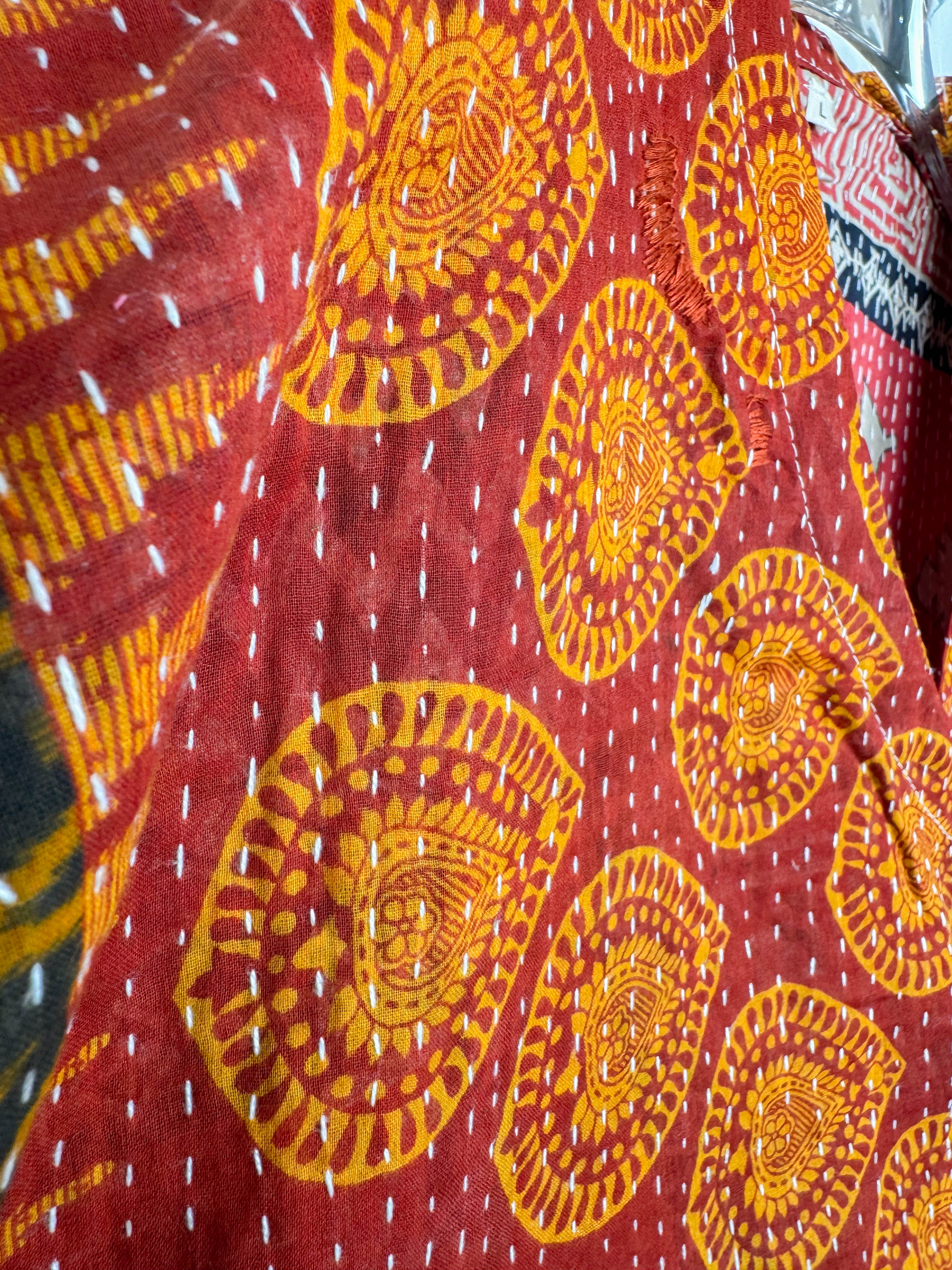 Handmade Kantha top - Love Protect Sustain