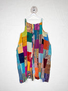 Harem style patchwork jumpsuit women - Love Protect Sustain