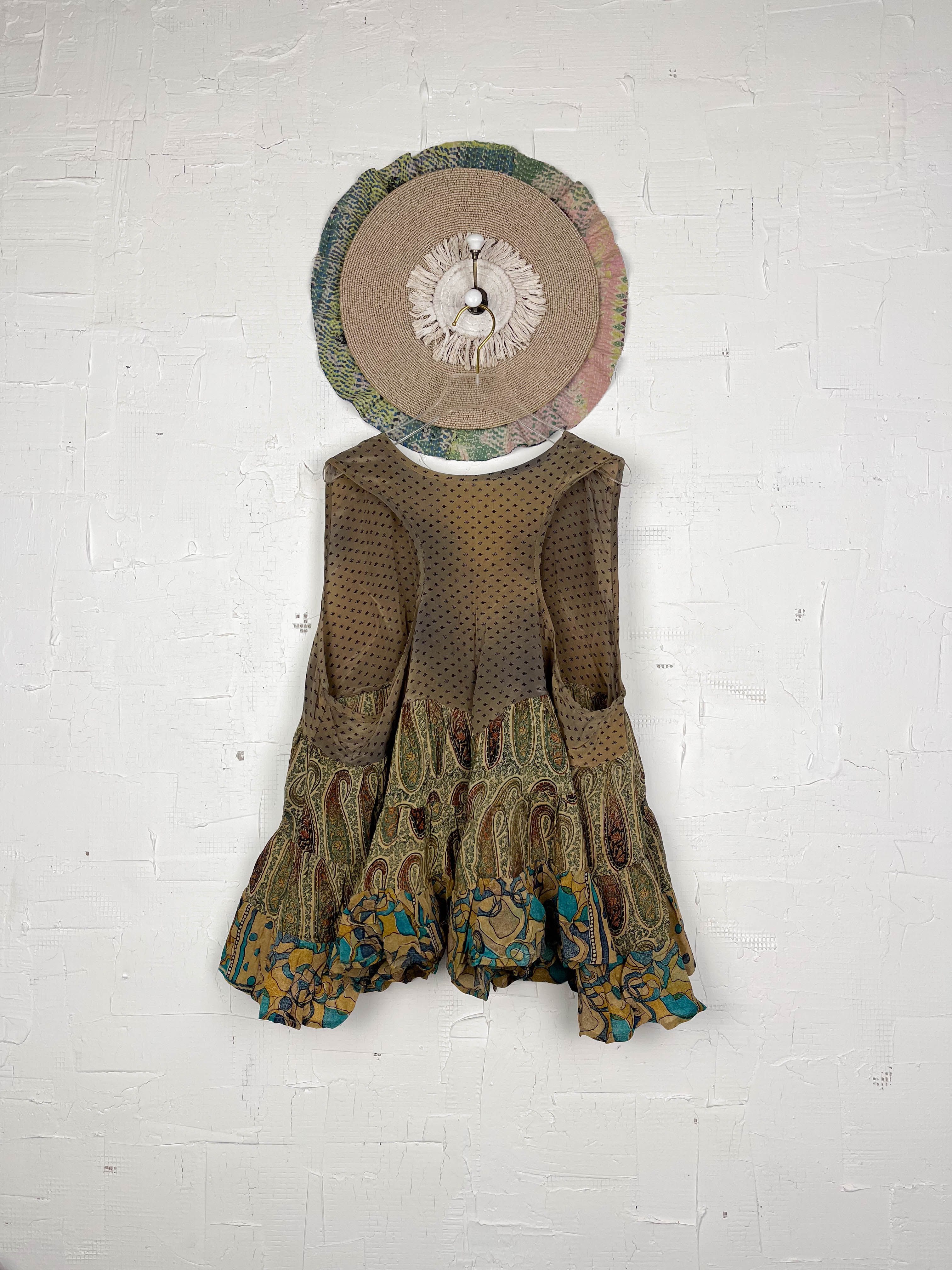 Hippie silk patchwork Vest - Love Protect Sustain