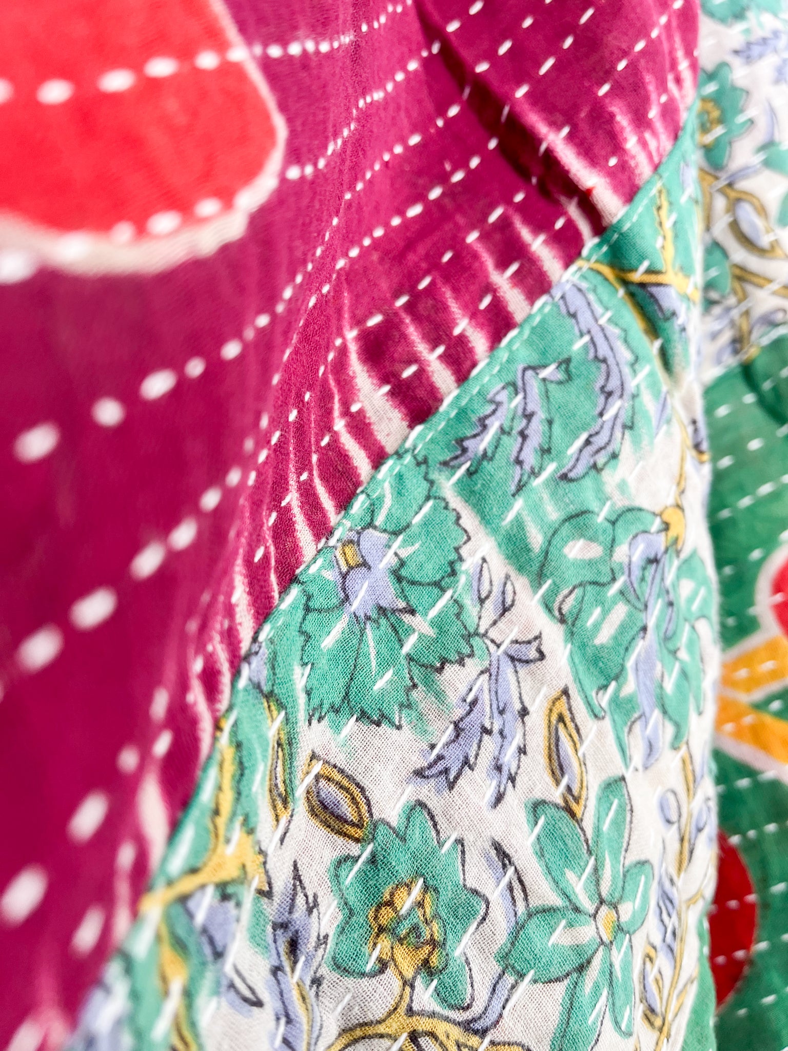 Hood Kantha Poncho - Love Protect Sustain