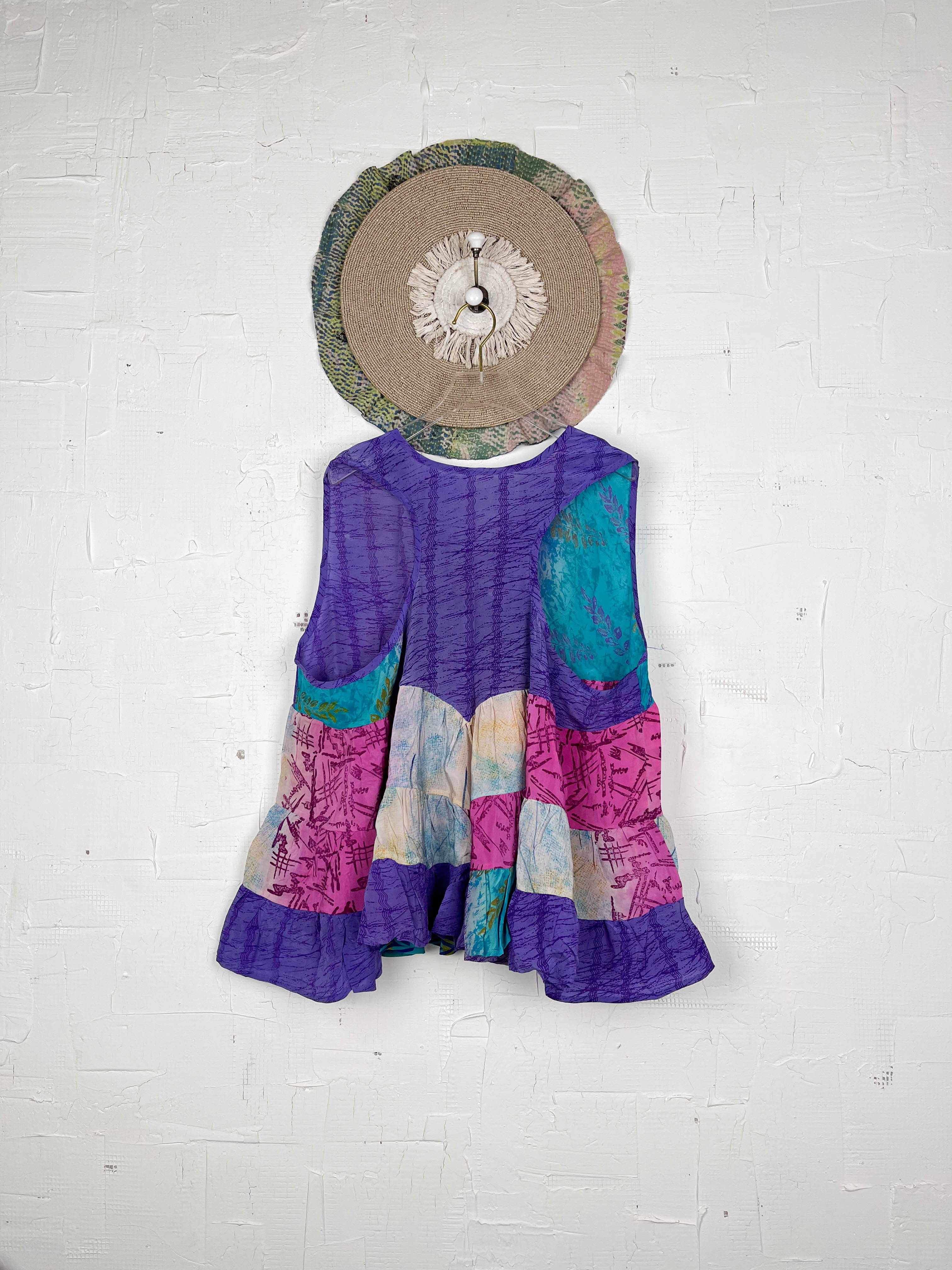 Vintage silk top - Love Protect Sustain