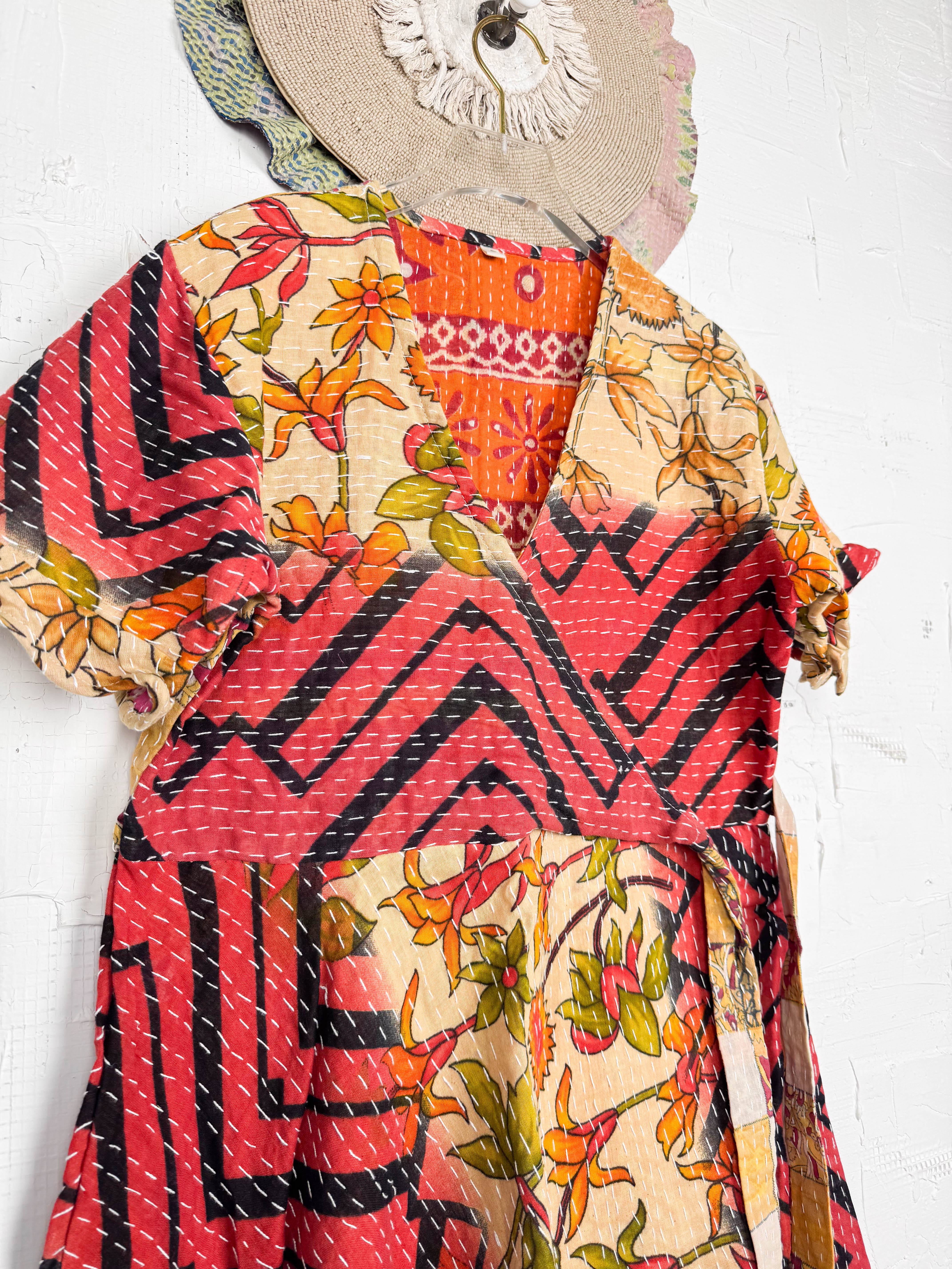 Indian Kantha dress - Love Protect Sustain