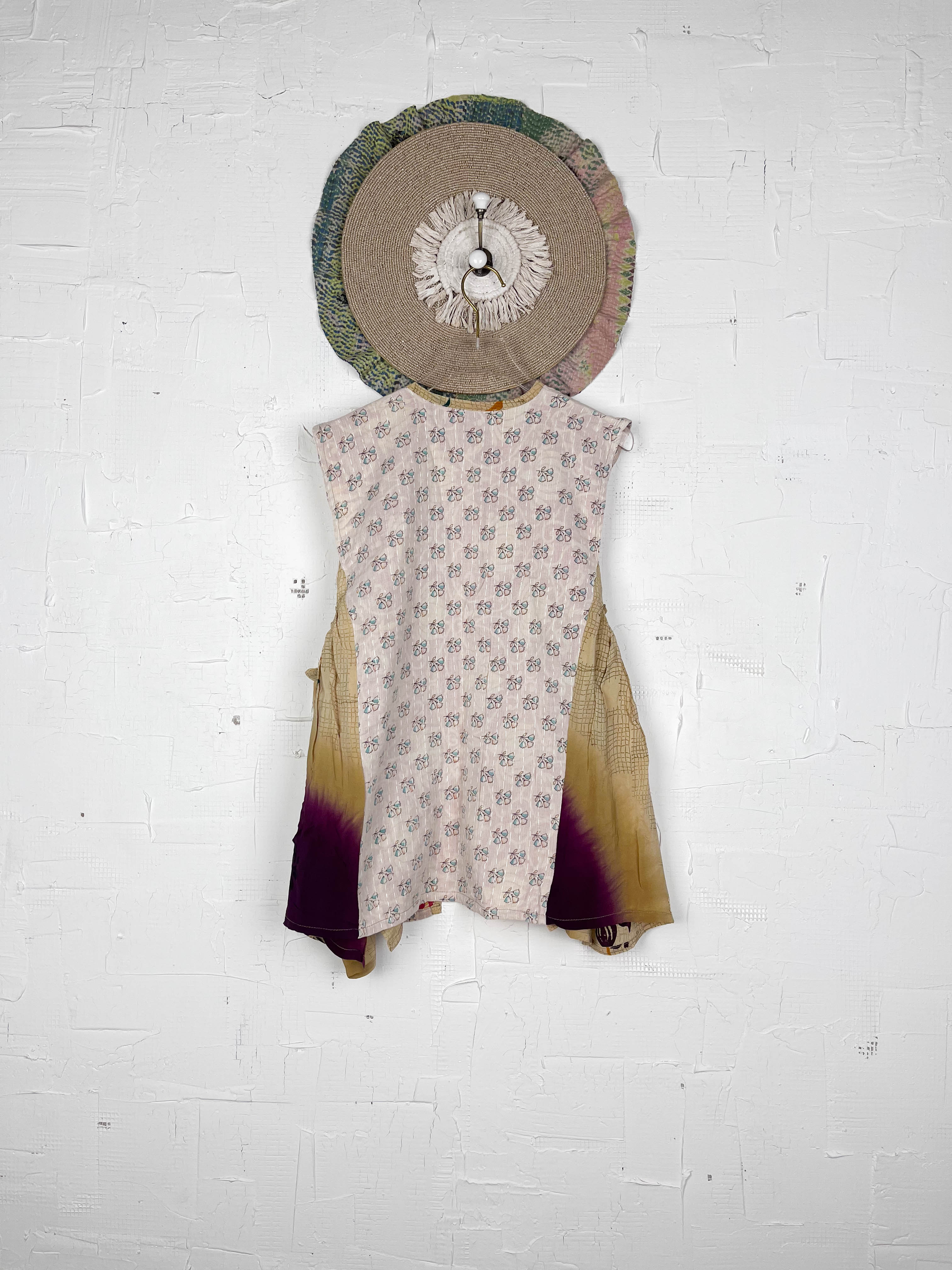 Kantha embroidered vest - Love Protect Sustain