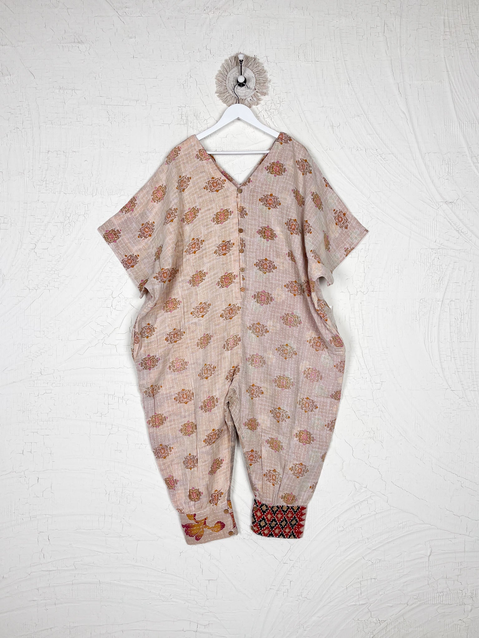 Kantha jumpsuit for sale - Love Protect Sustain