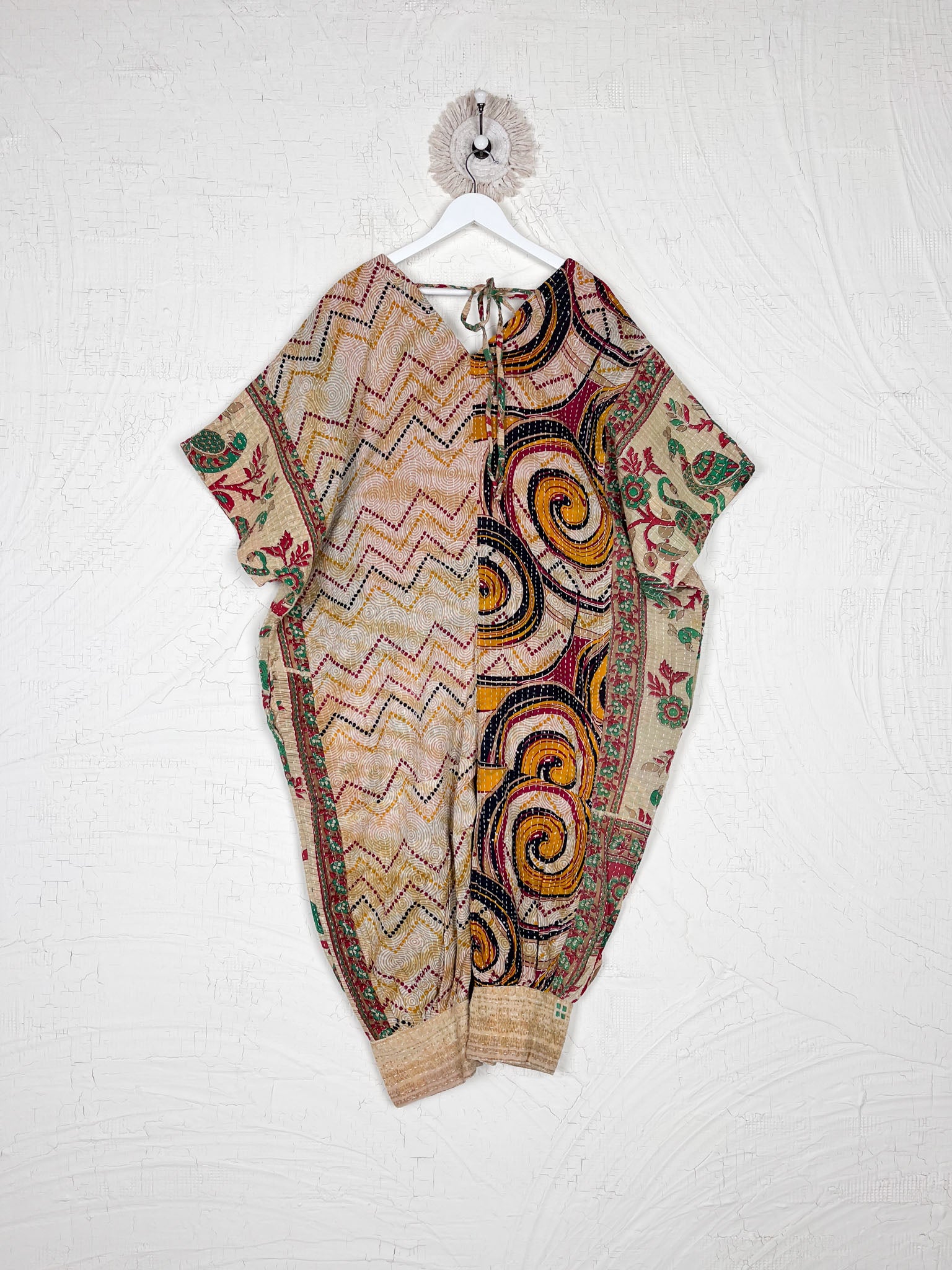 Kantha jumpsuit with pockets - Love Protect Sustain