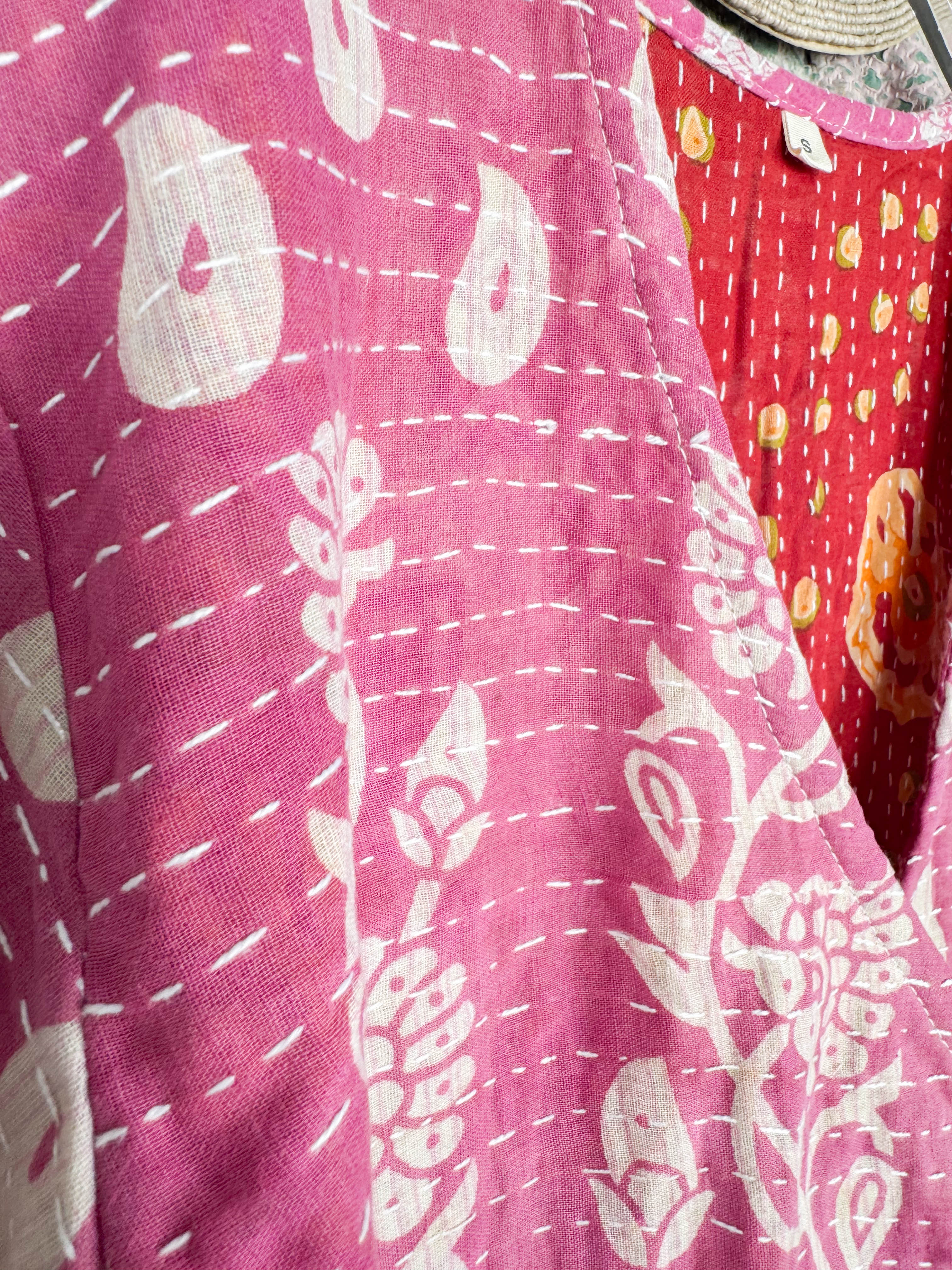 Kantha midi dress - Love Protect Sustain