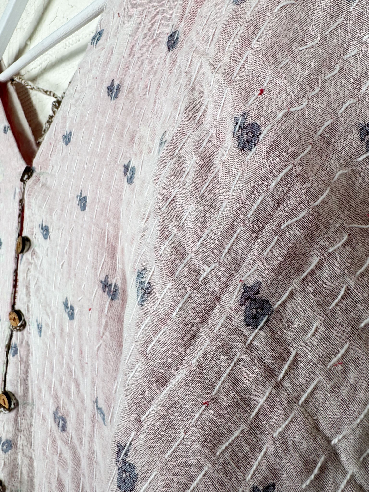 Kantha quilted free size jumpsuit beach coverup - Love Protect Sustain