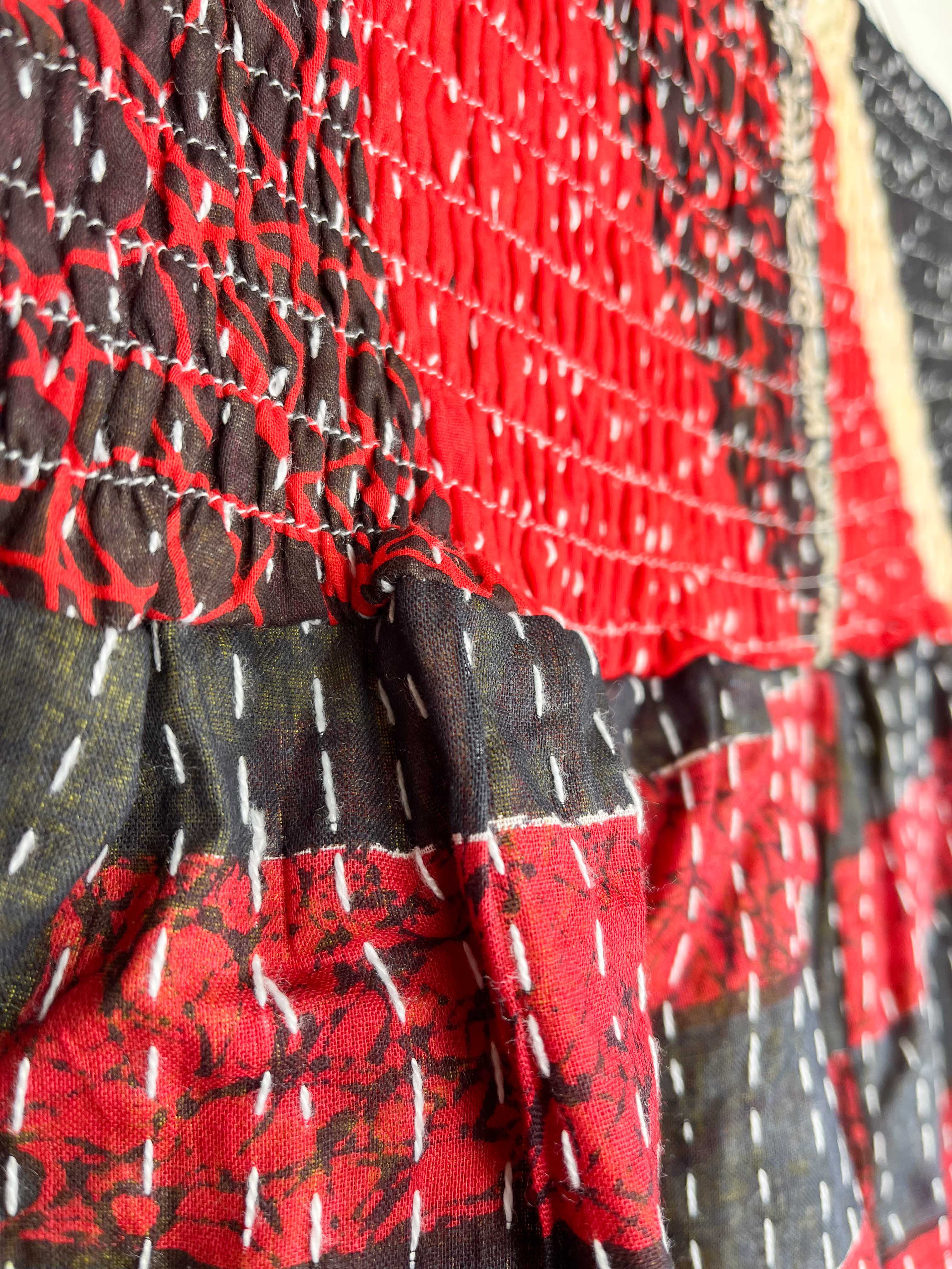 Kantha skirt online - Love Protect Sustain