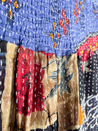 Kantha skirt with floral print - Love Protect Sustain