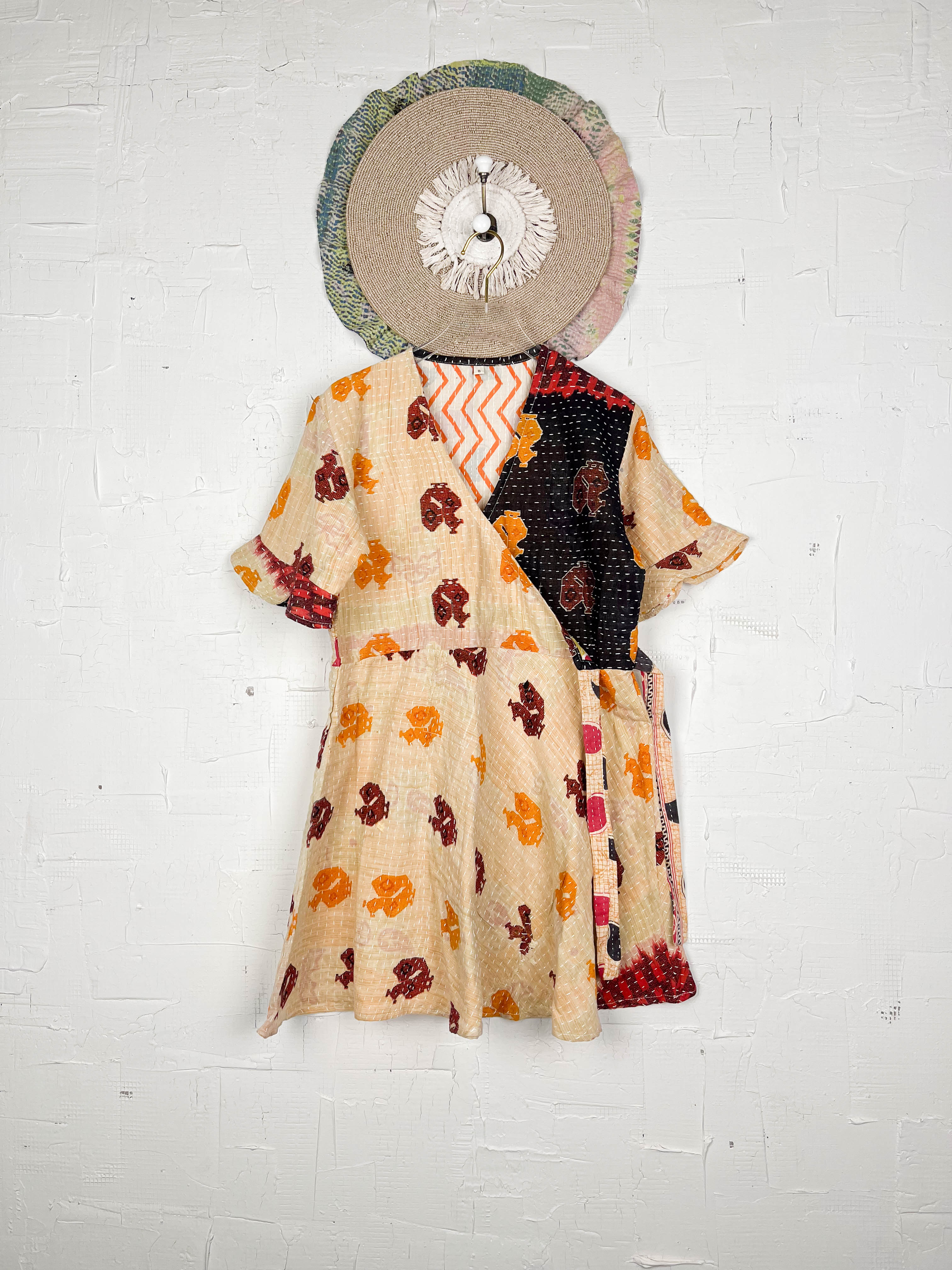 Kantha stitch dress - Love Protect Sustain