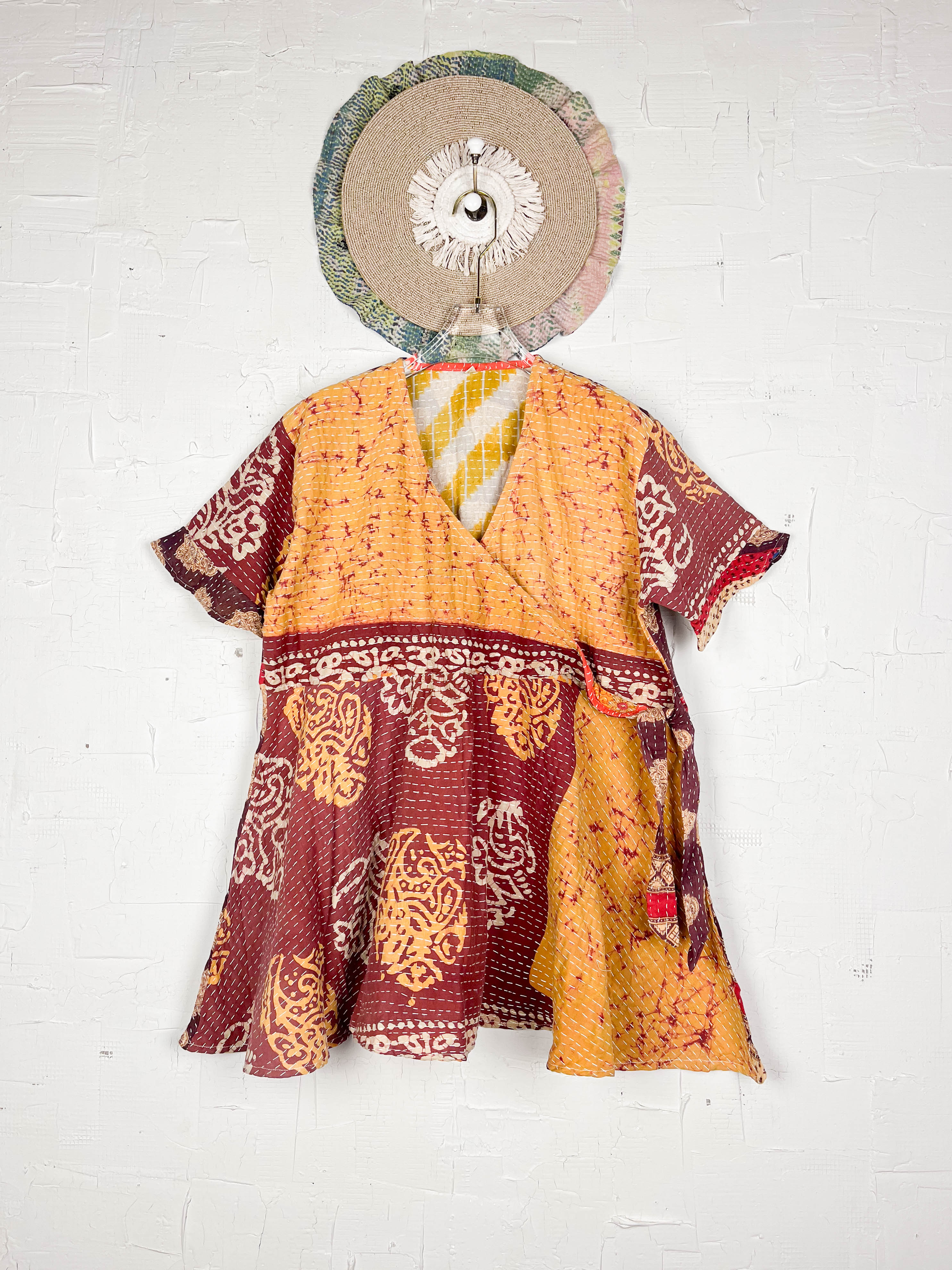 Kantha stitch dress- Love Protect Sustain