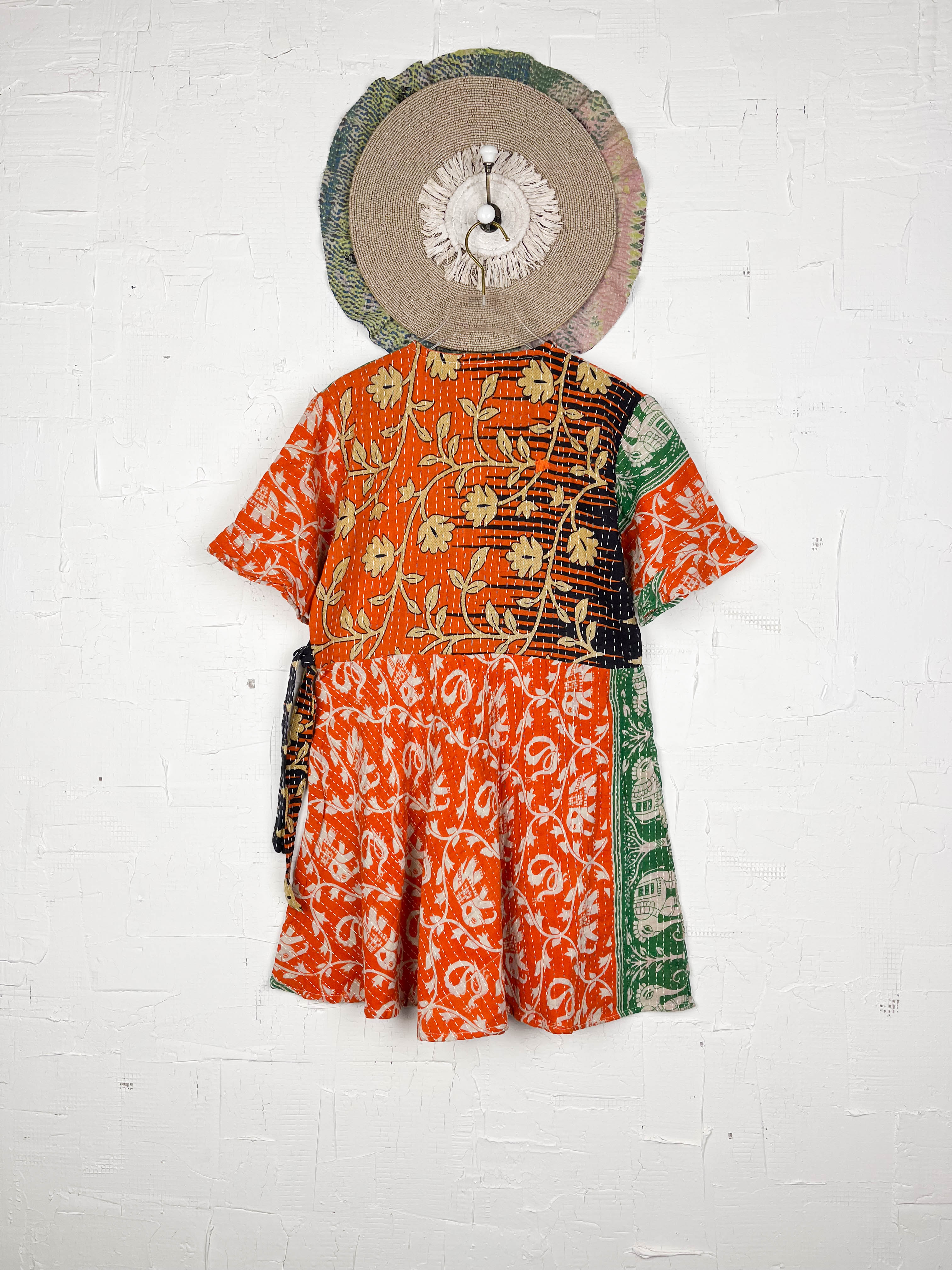 Kantha stitch dress - Love Protect Sustain