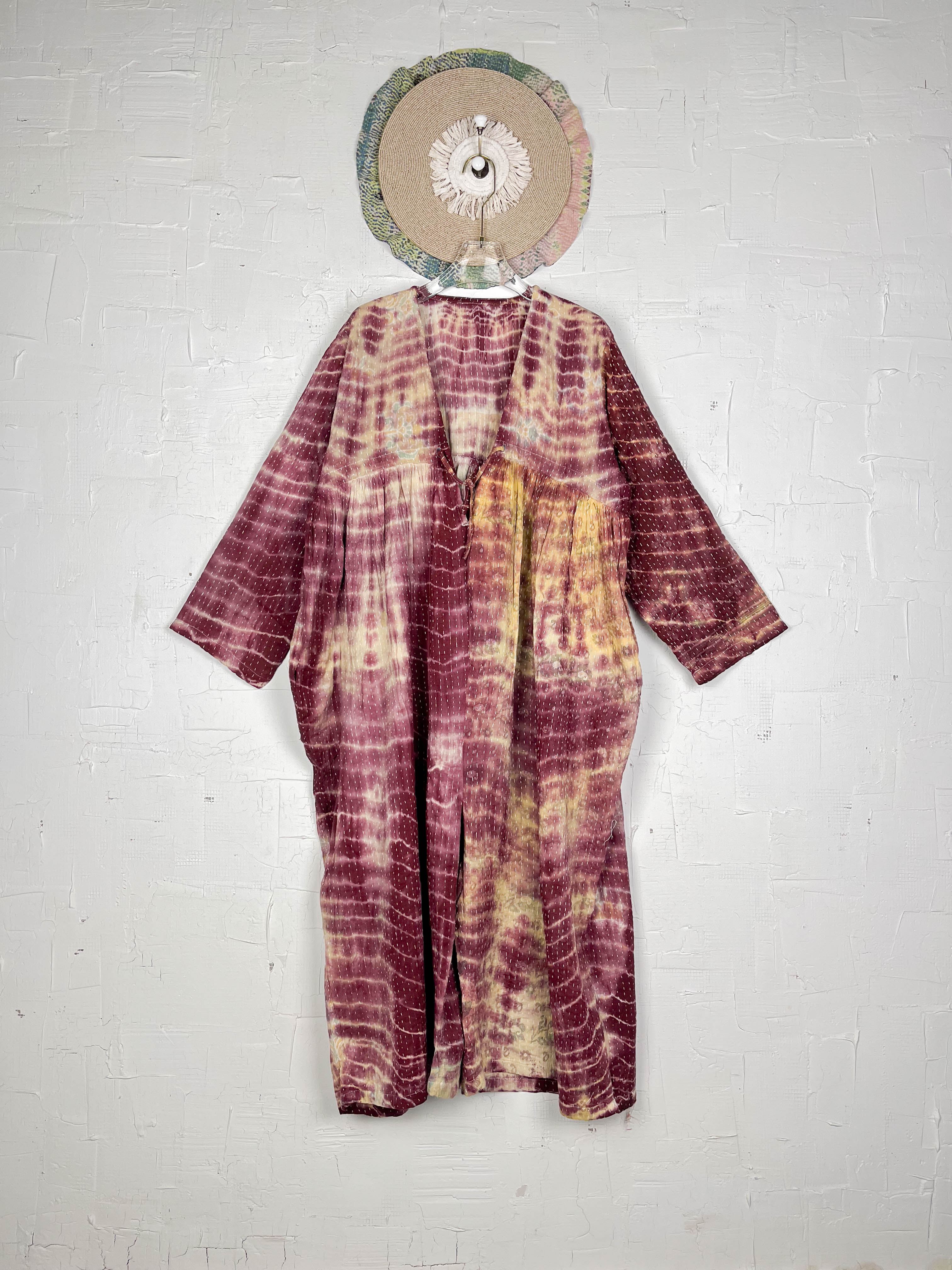 Kantha stitch jumpsuit - Love Protect Sustain