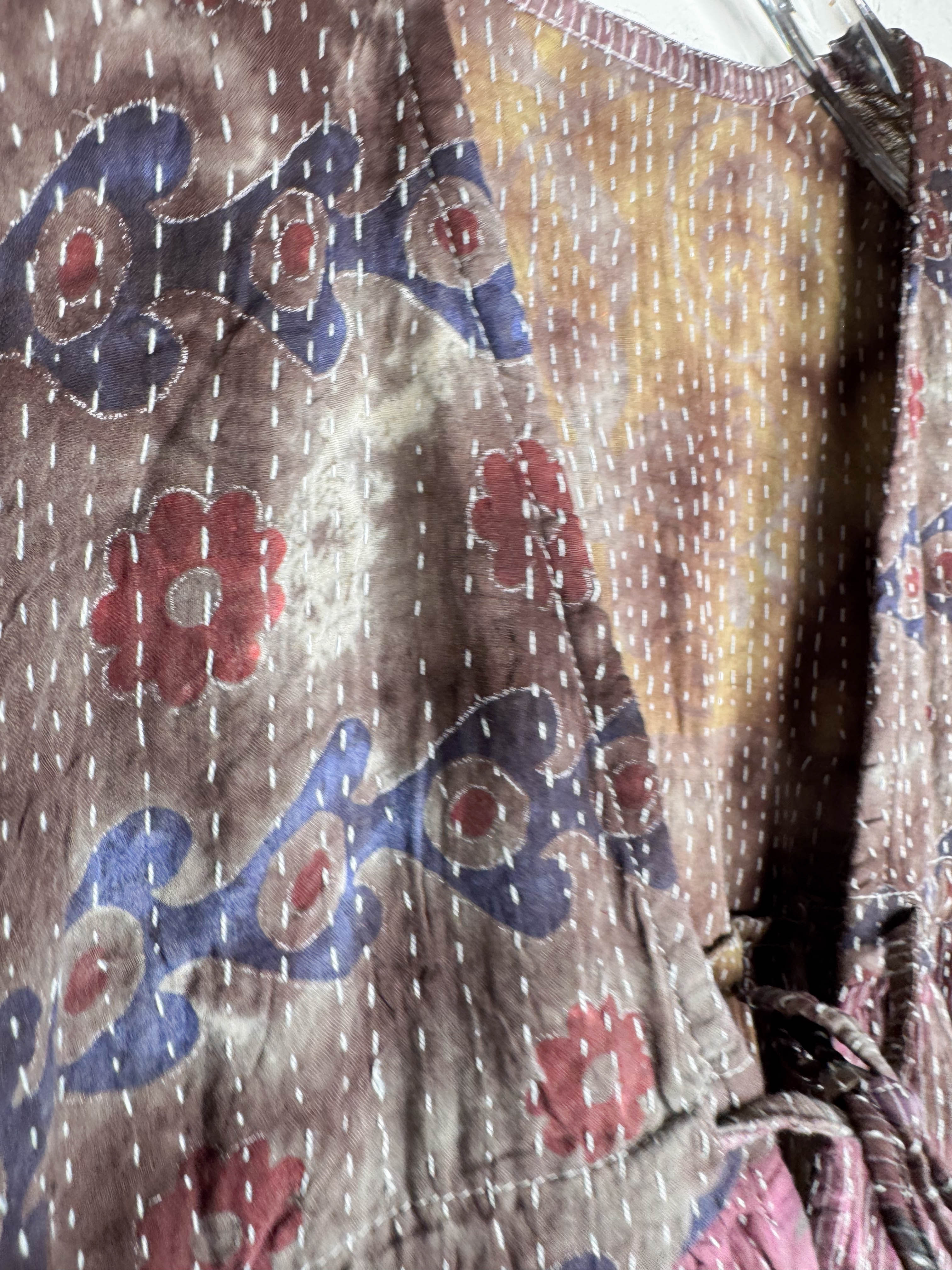 Kantha stitch jumpsuit - Love Protect Sustain