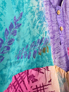 Layered silk top vintage - Love Protect Sustain