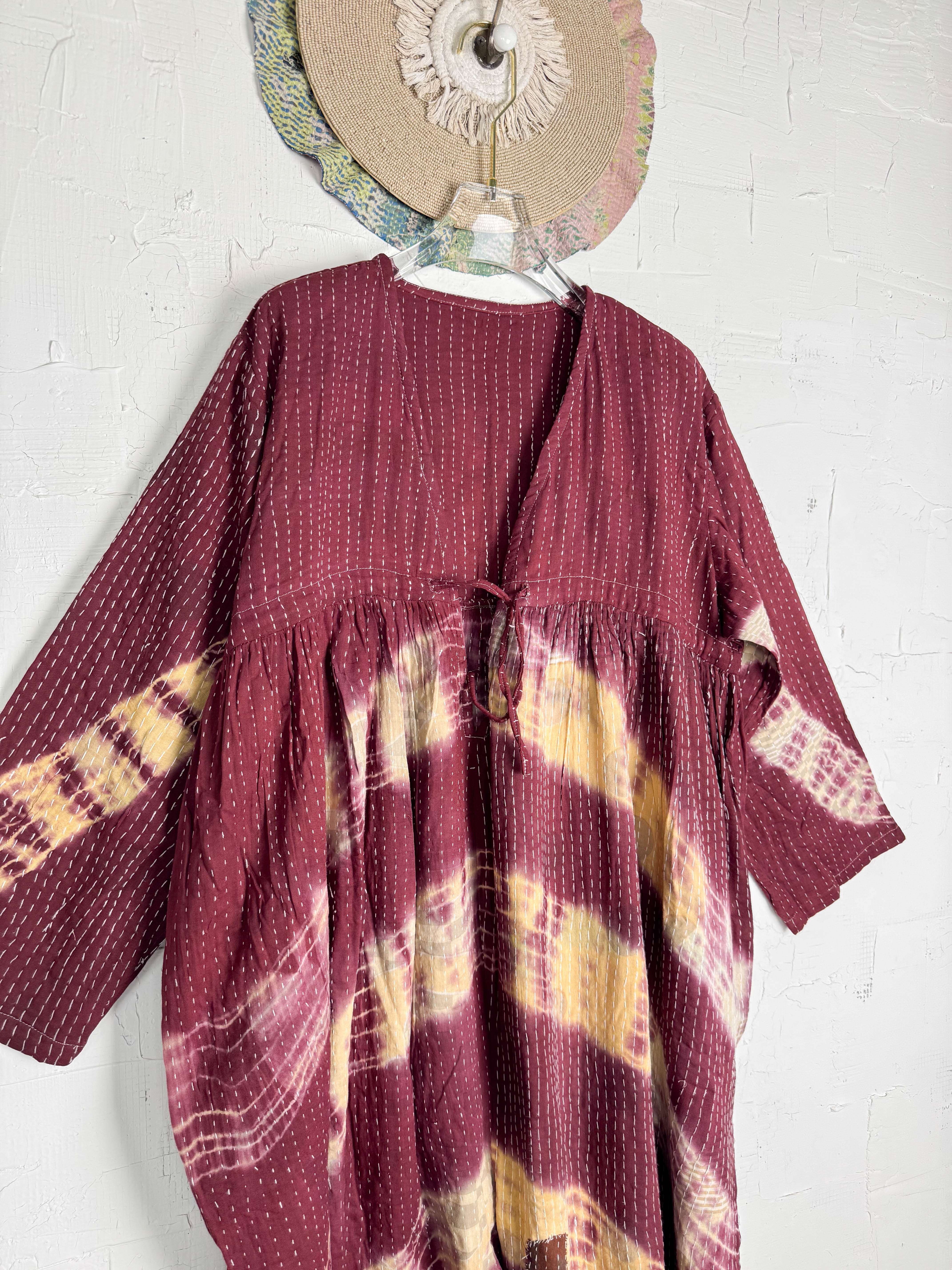 Maroon Tie Dye Jumpsuit - Love Protect Sustain