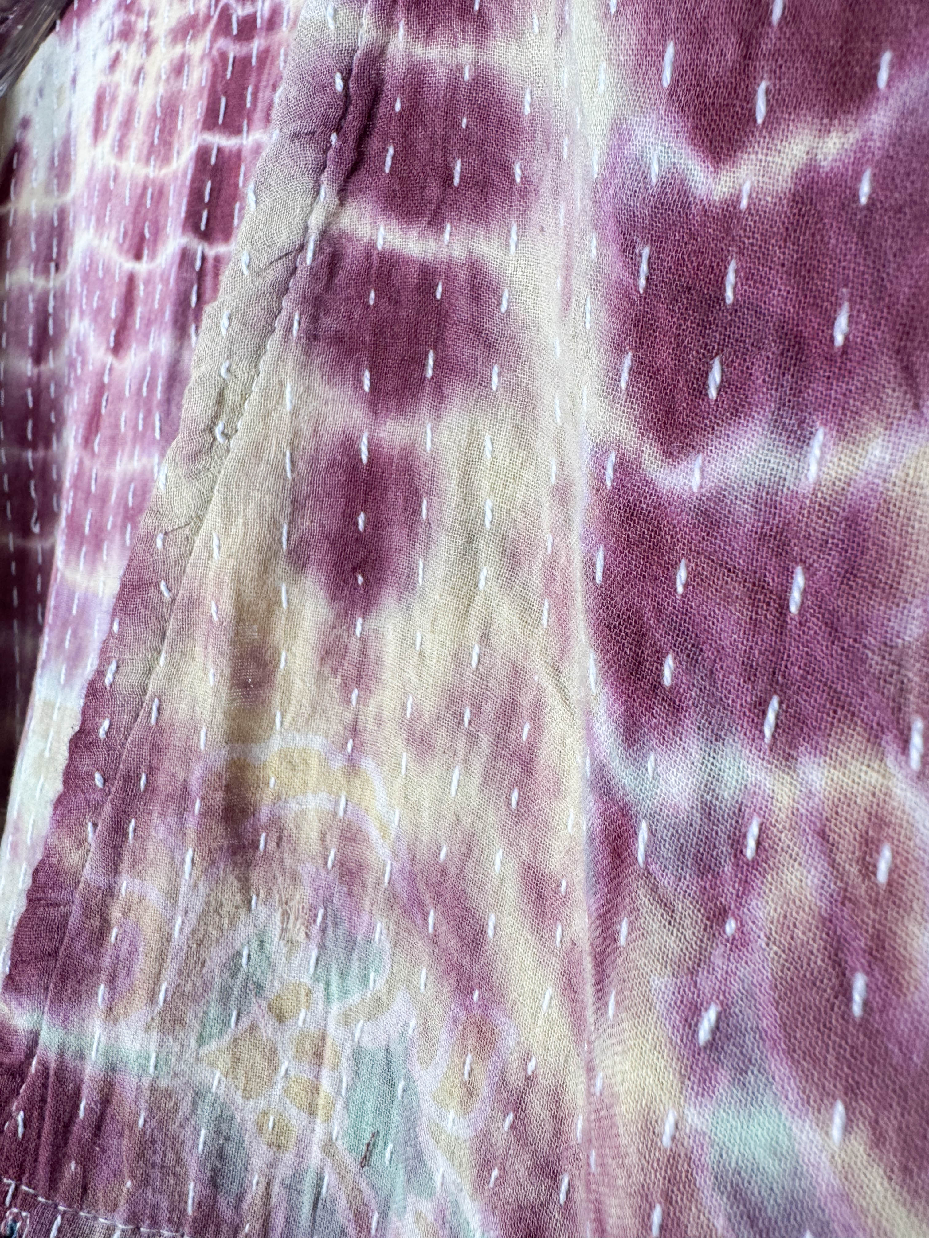 Maroon Tie-Dye Jumpsuit - Love Protect Sustain